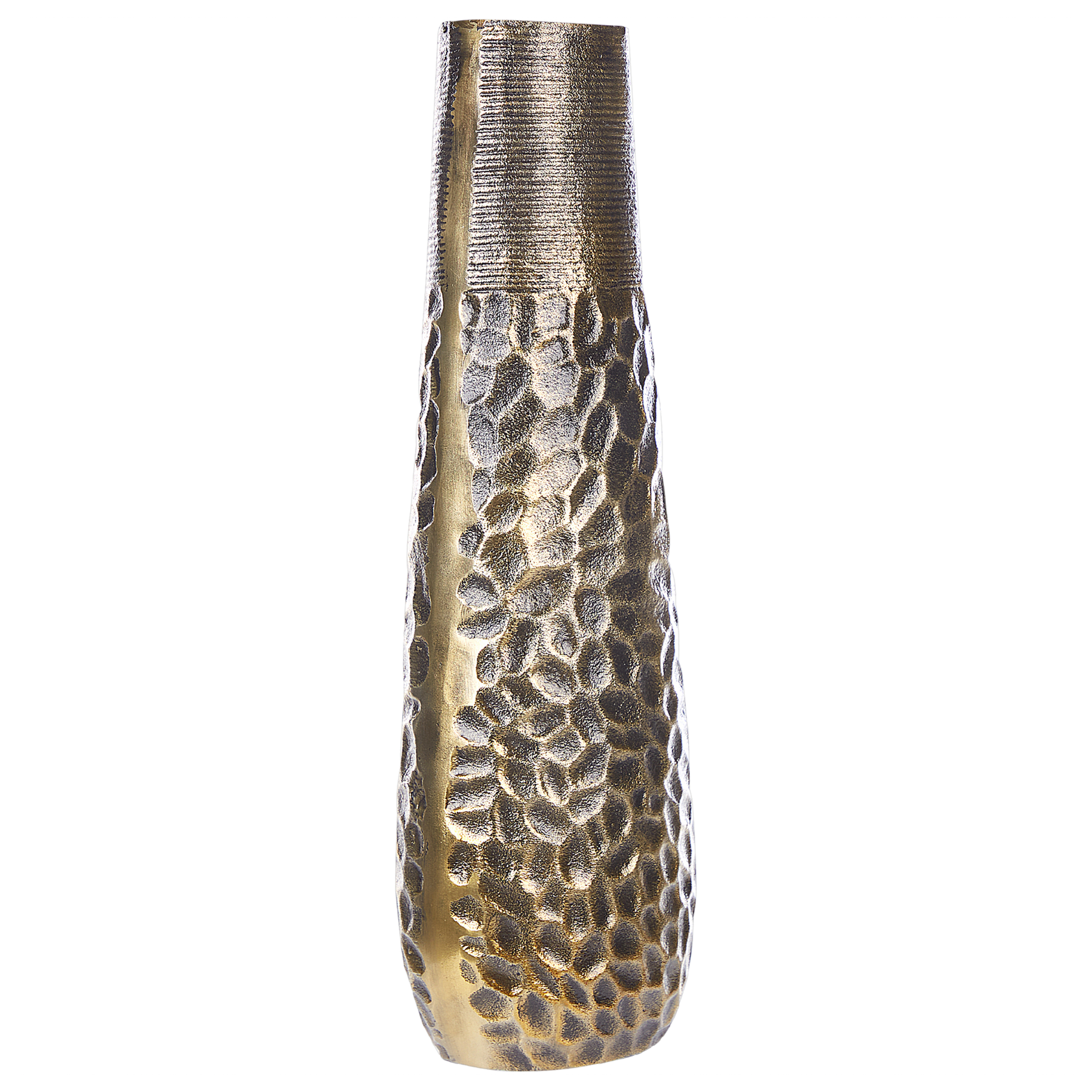 Aluminium Bloemenvaas 44 cm Goud THIVA