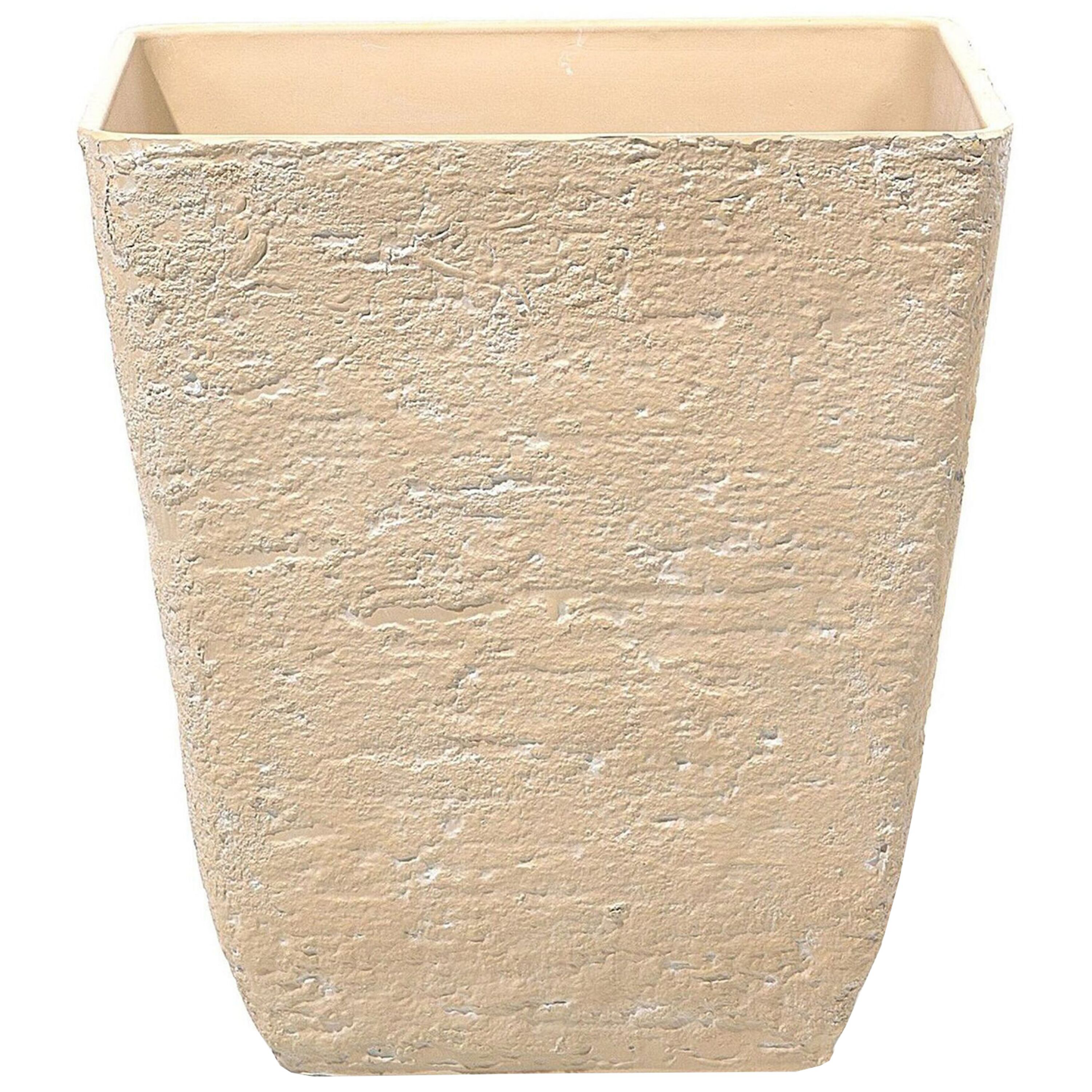Bloempot beige 49x49x53 cm DELOS
