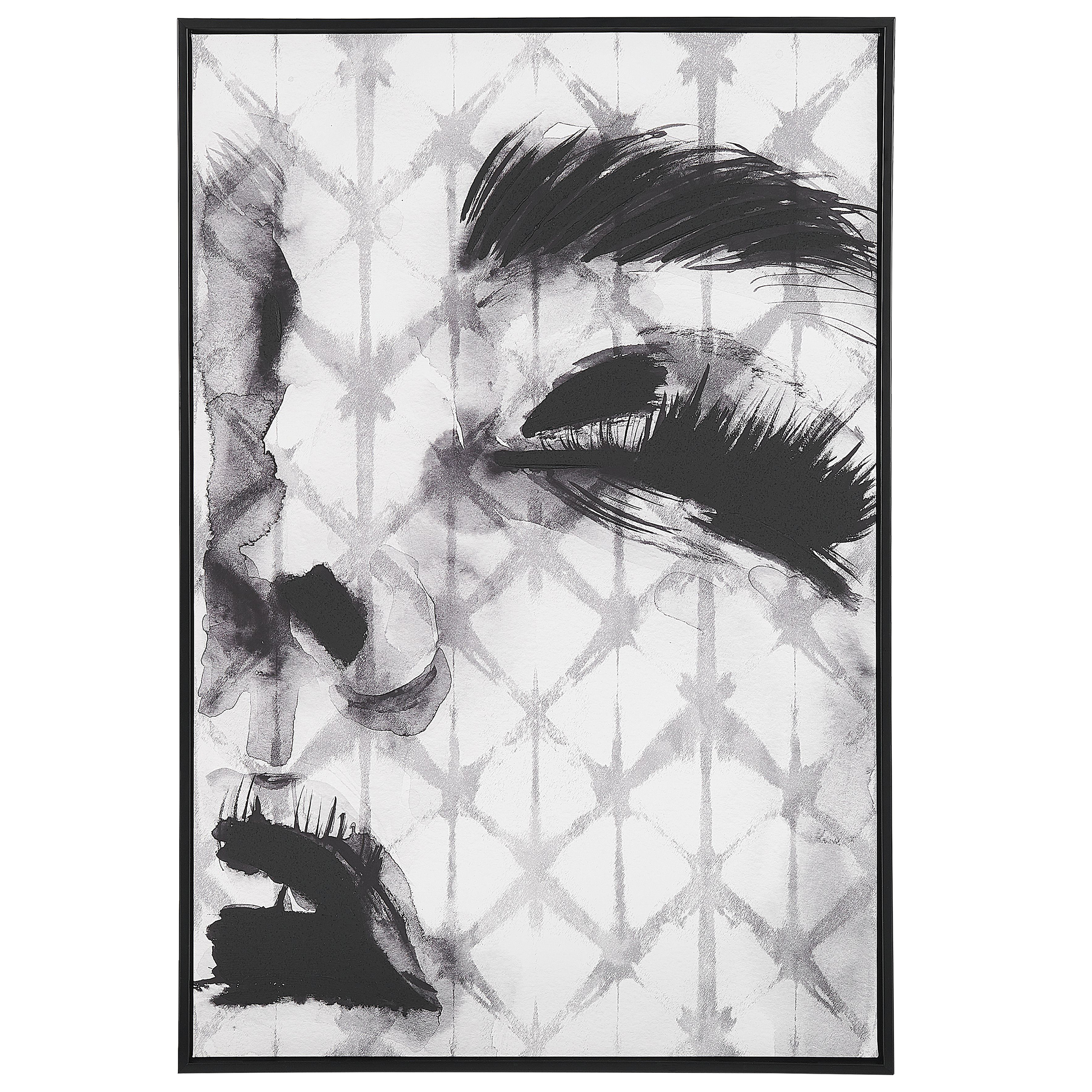 Wanddecoratie 63 cm 93 cm Zwart ERRANO