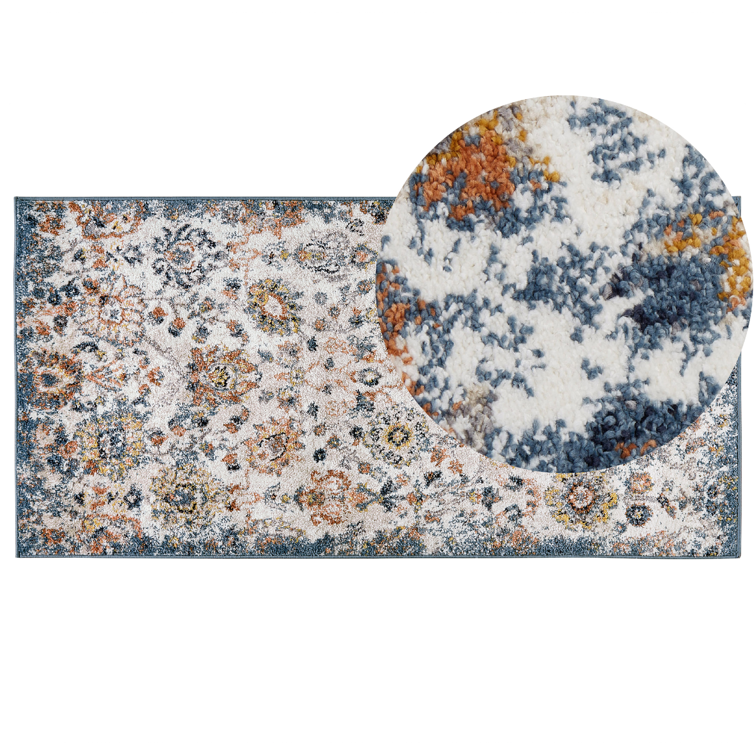 Vloerkleed polypropyleen meerkleurig 80 x 150 cm AKORI
