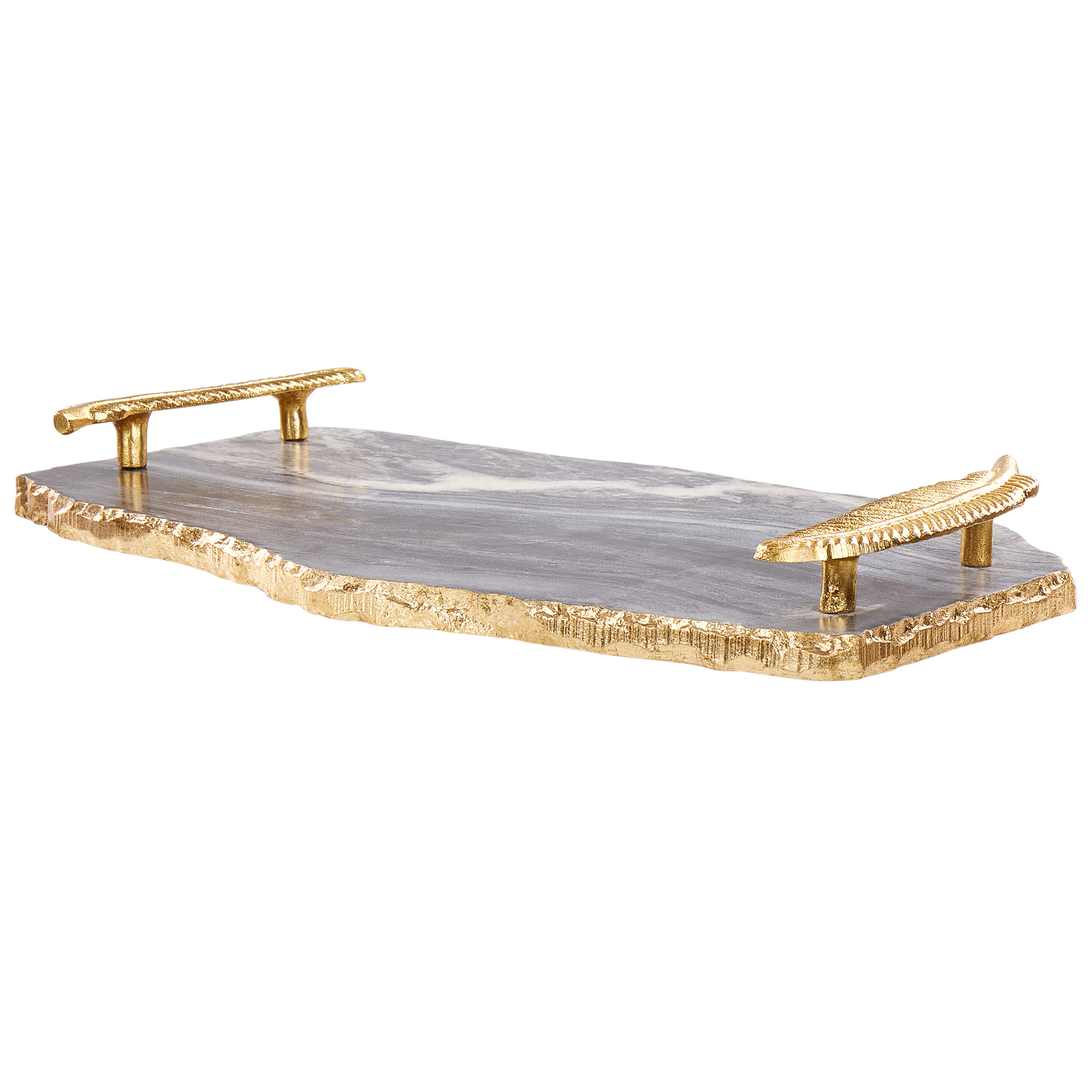 Decoratief dienbald grijs/goud ZOGRAFOU