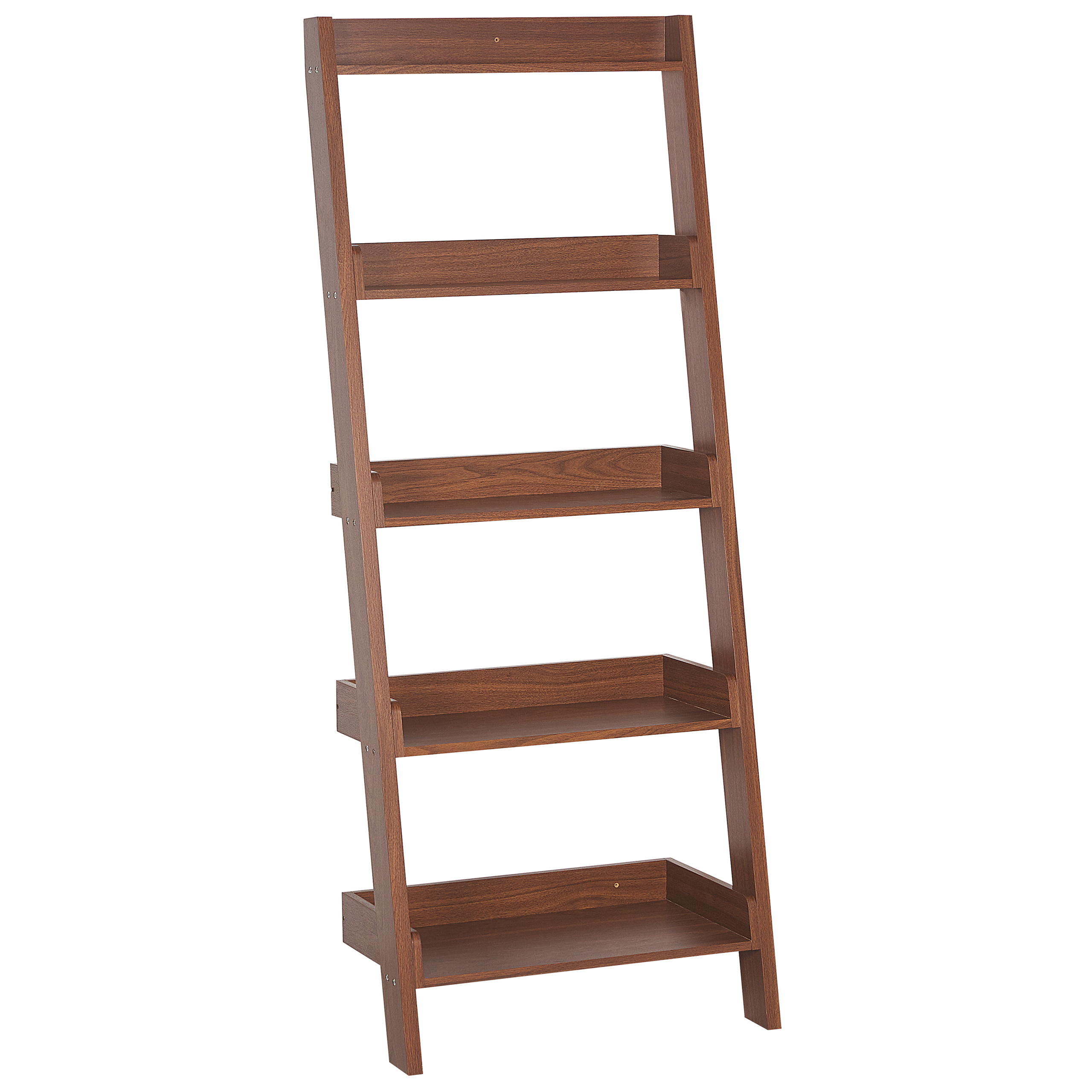 Boekenkast met 5 planken Donkere houtkleur MOBILE TRIO