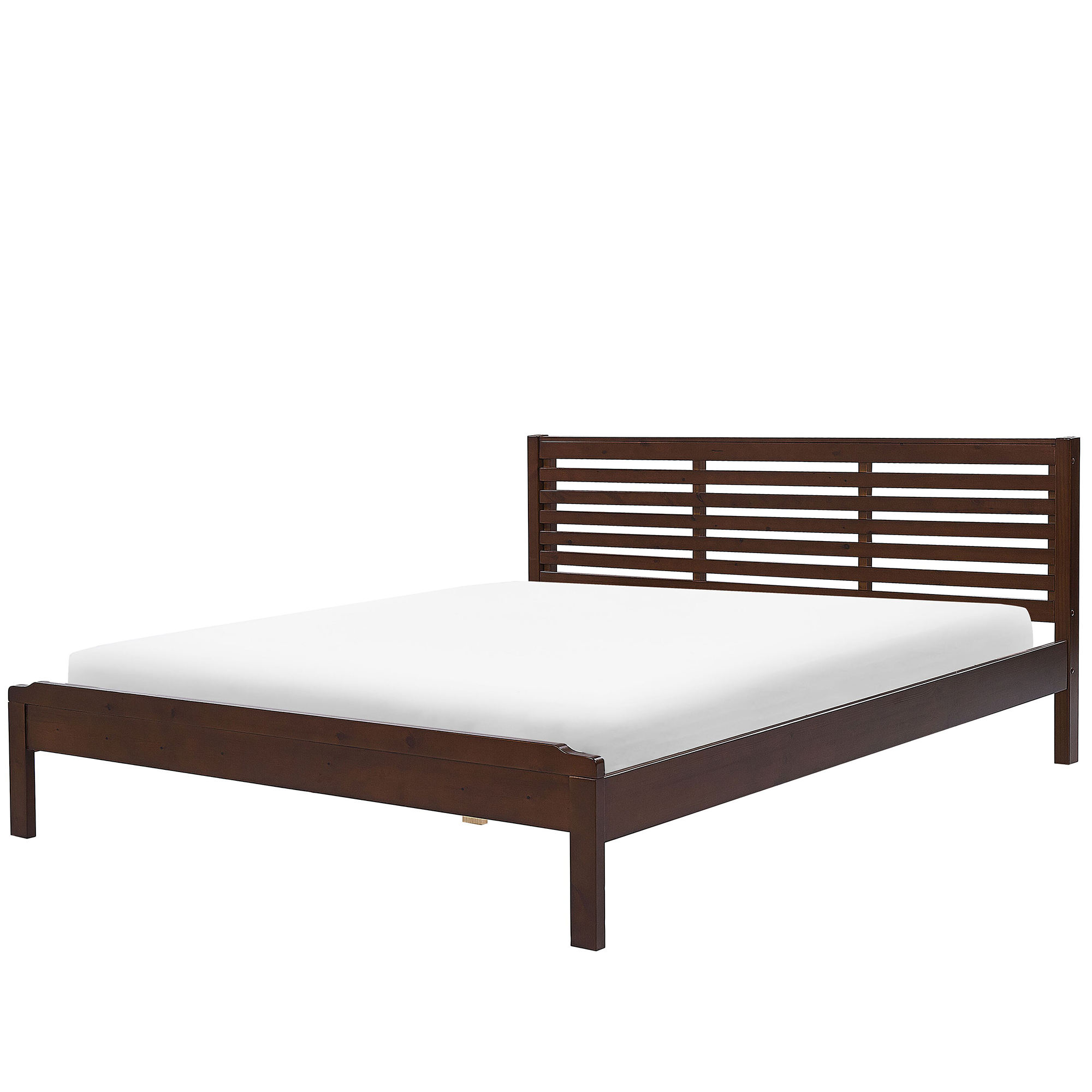 Bed hout donkerbruin 180 x 200 cm CARNAC