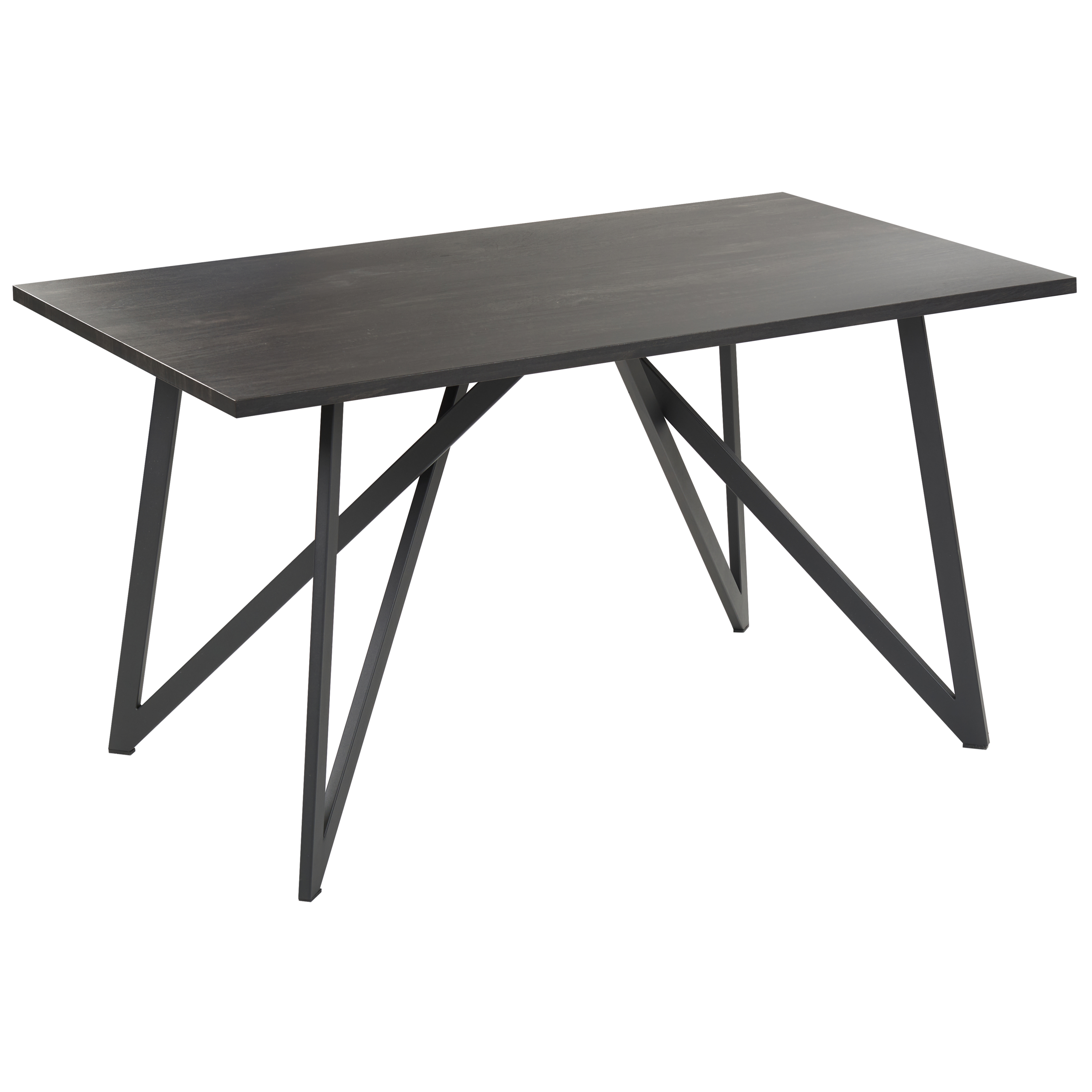 Eettafel MDF zwart 140 x 80 cm ANNIKA