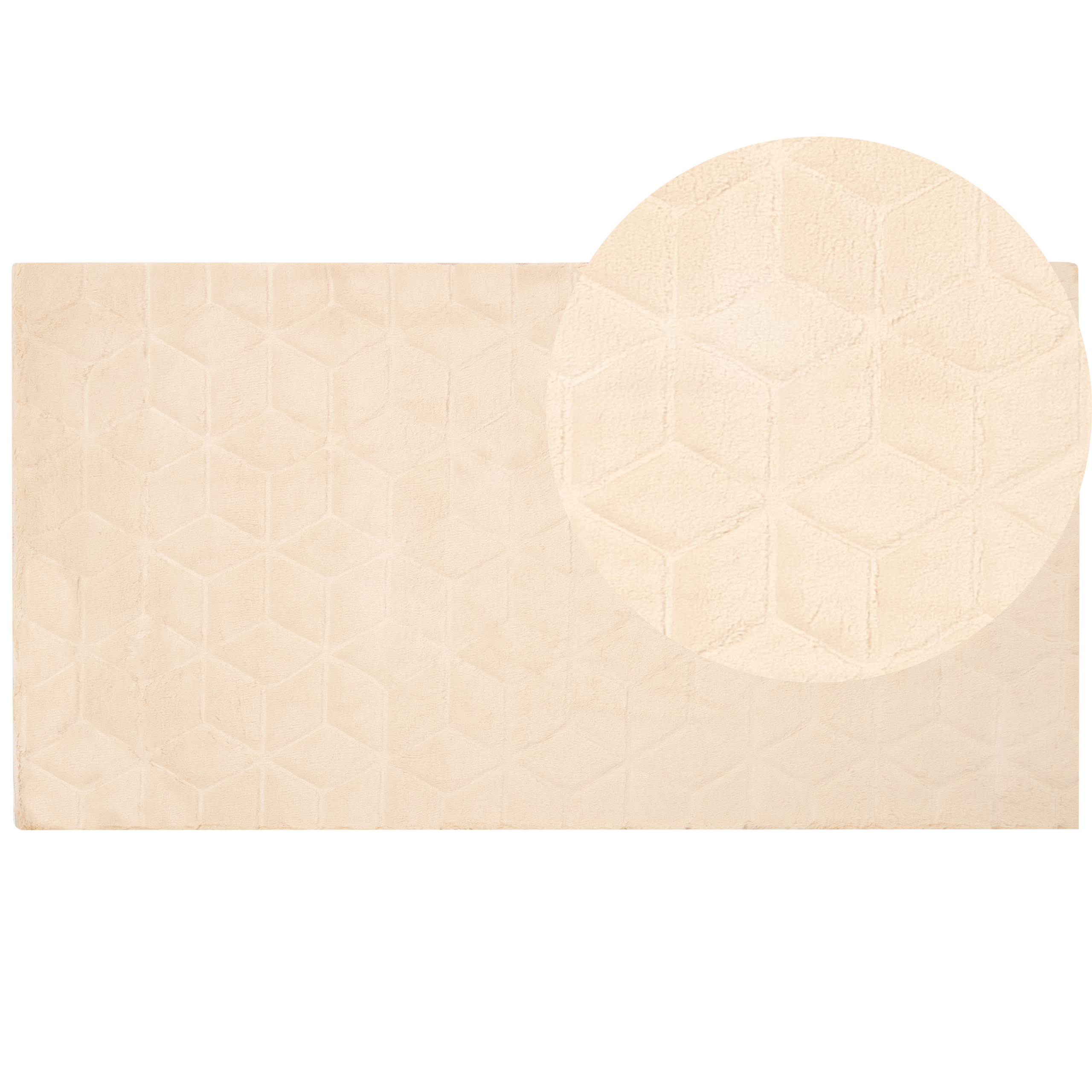 Vloerkleed kunstbont beige 80 x 150 cm THATTA