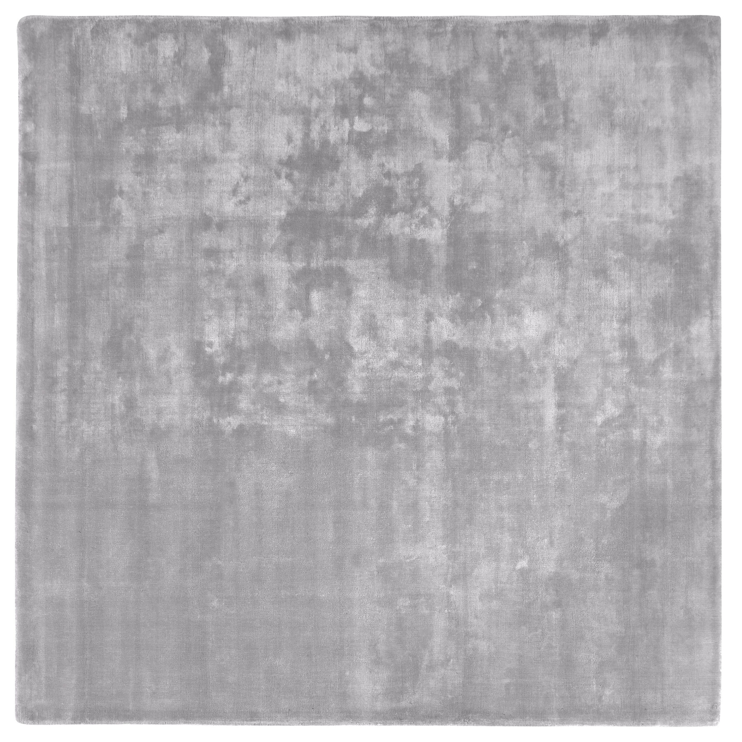 Vloerkleed viscose lichtgrijs 200 x 200 cm GESI II