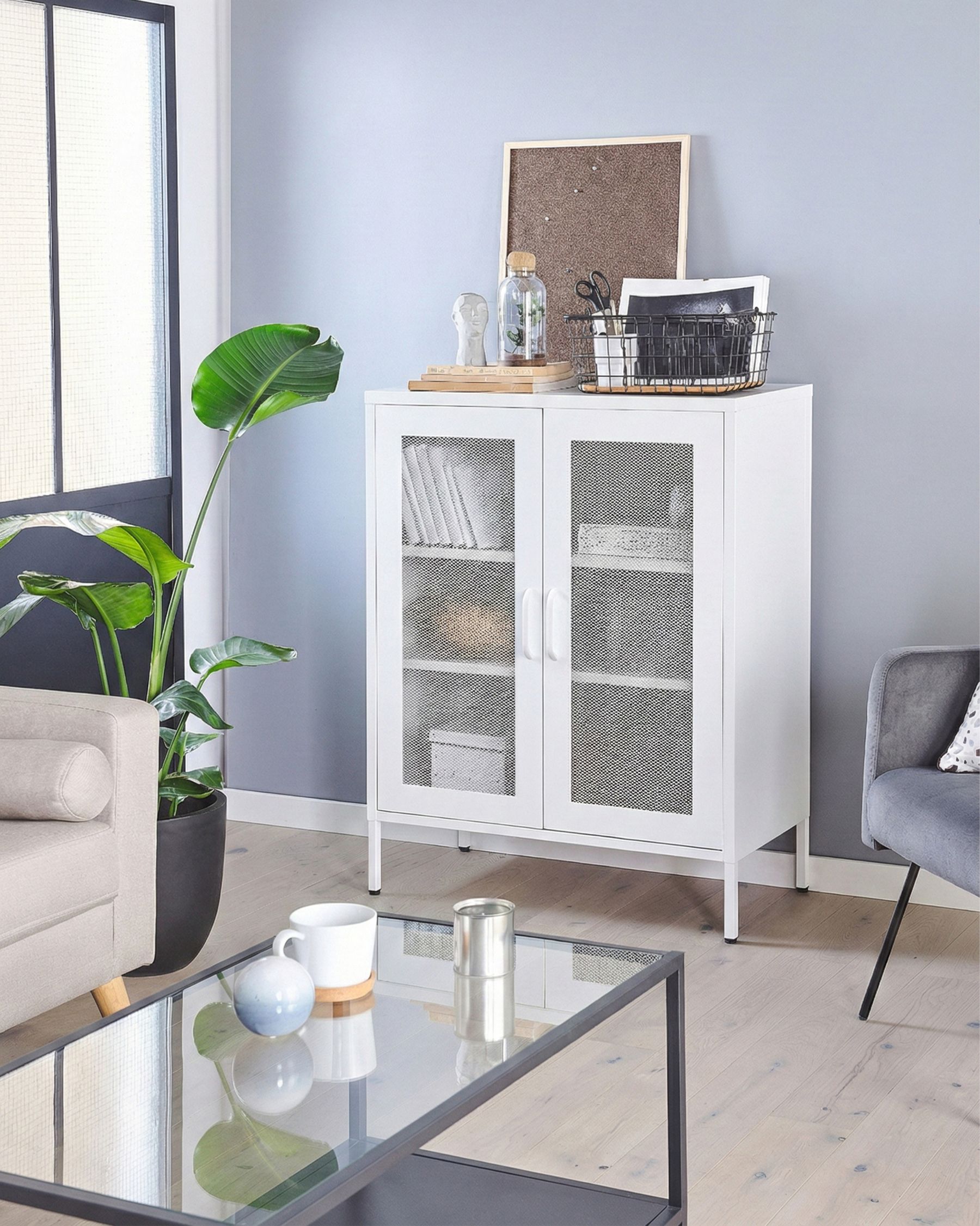 Mobile da cucina: 2 ante, 1 ripiano, bianco | rosso lucido, 80 x 82 x 46 cm | Leroy Merlin