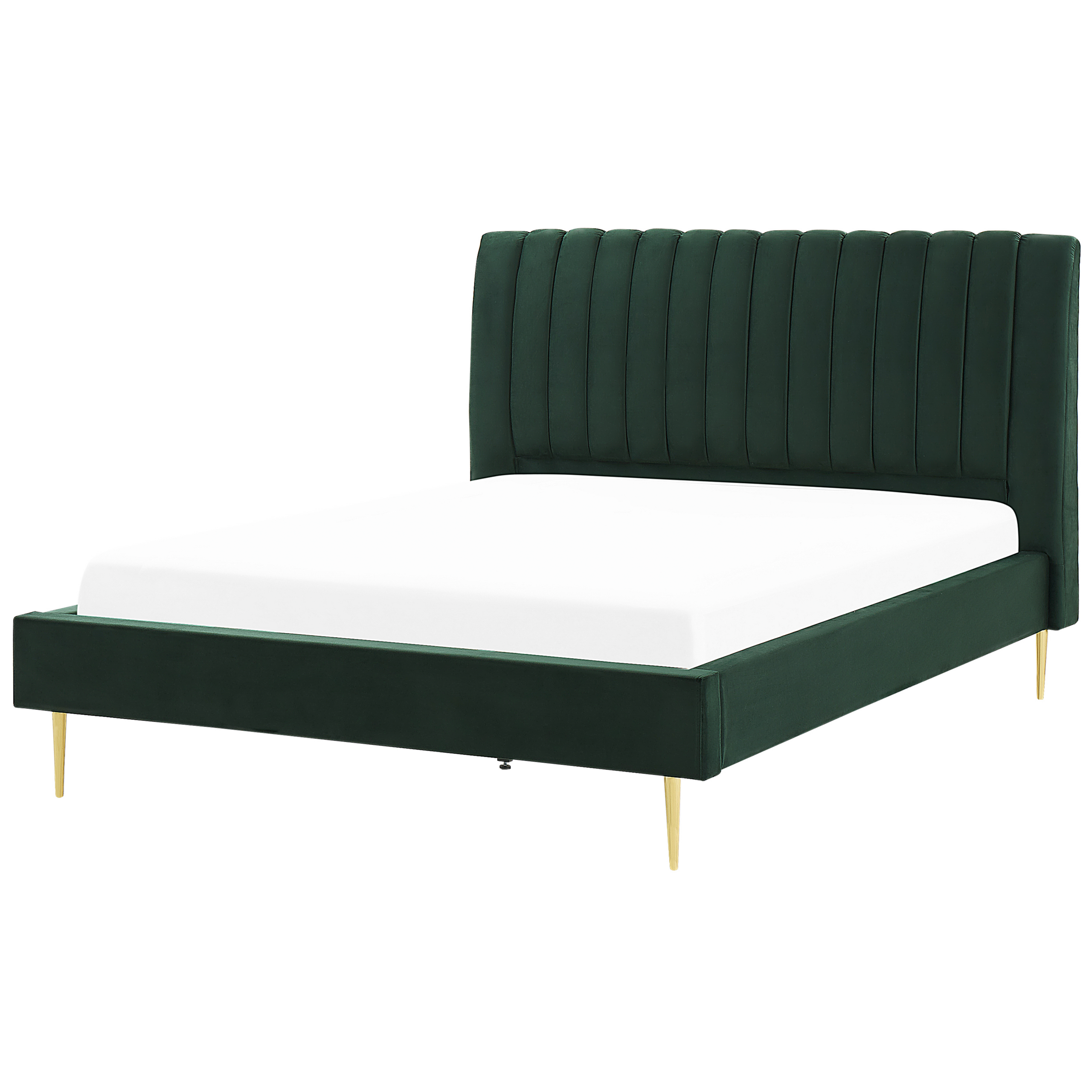 Bed fluweel smaragdgroen 180 x 200 cm MARVILLE