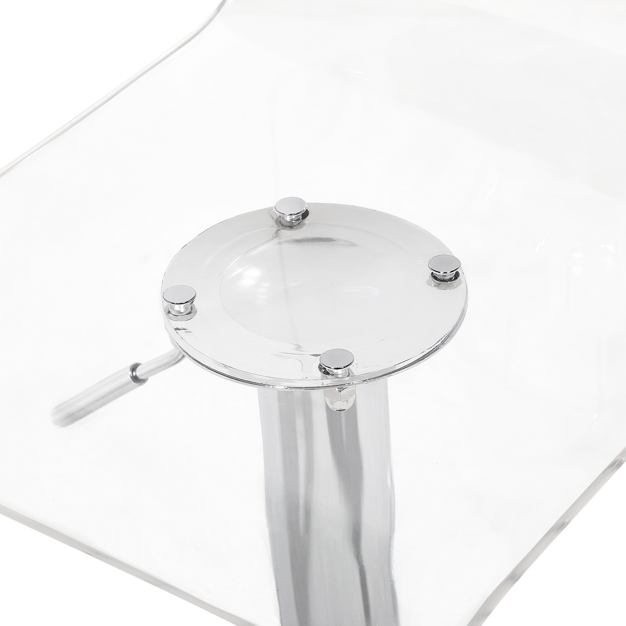 Set de 2 scaune de bar MALTA Pivotant Transparent [9]