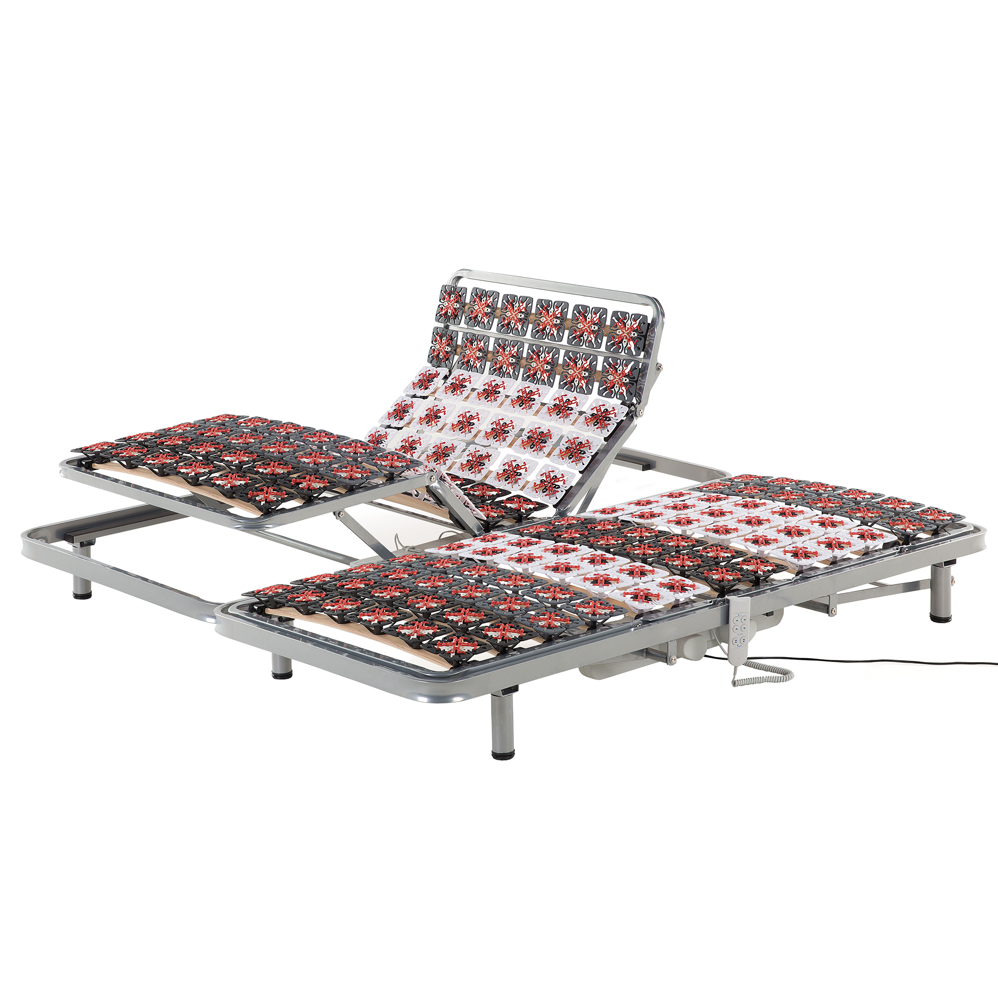Elektrisch verstelbare lattenbodem Set van 2 180 x 200 cm STAR
