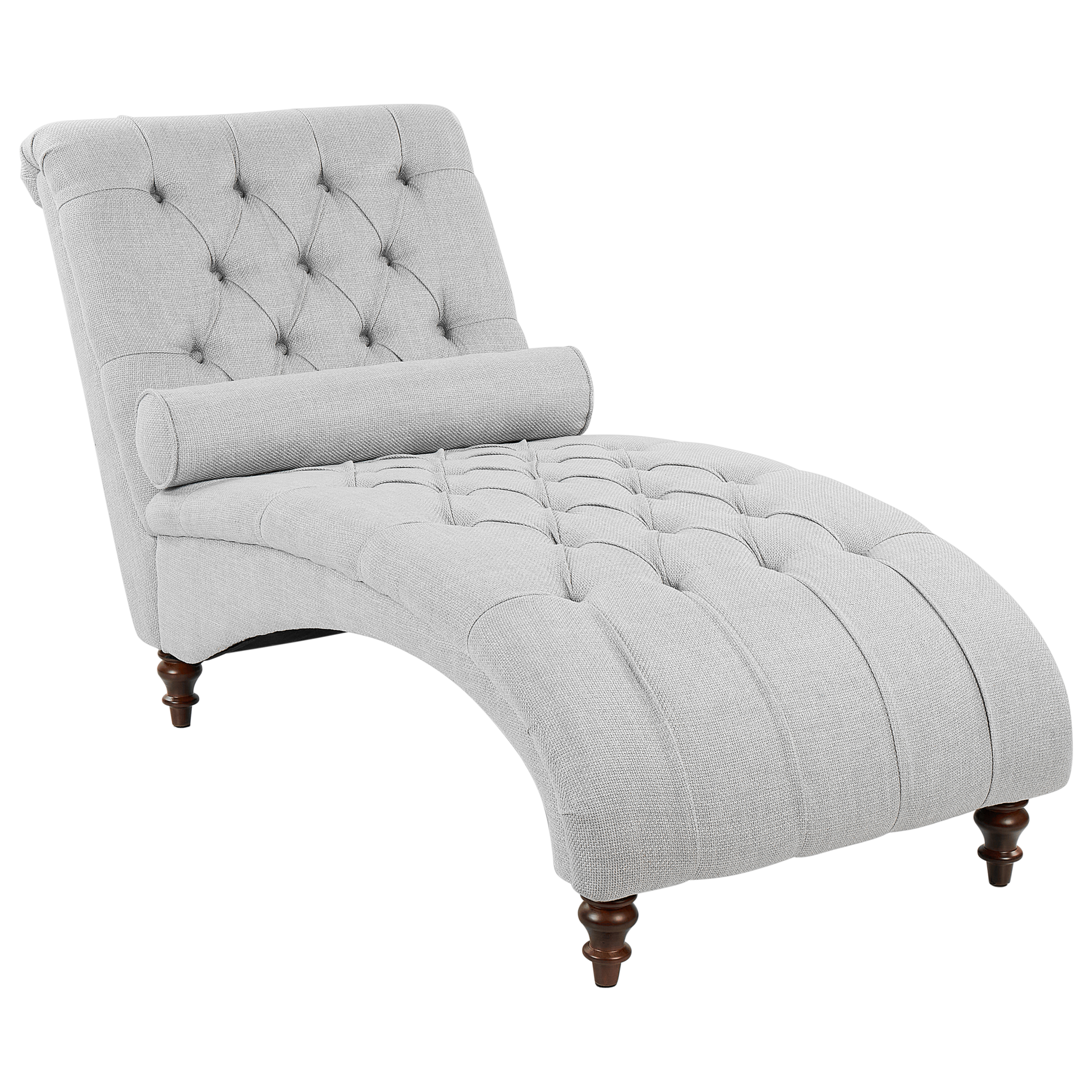 Chaise longue stof grijs MURET