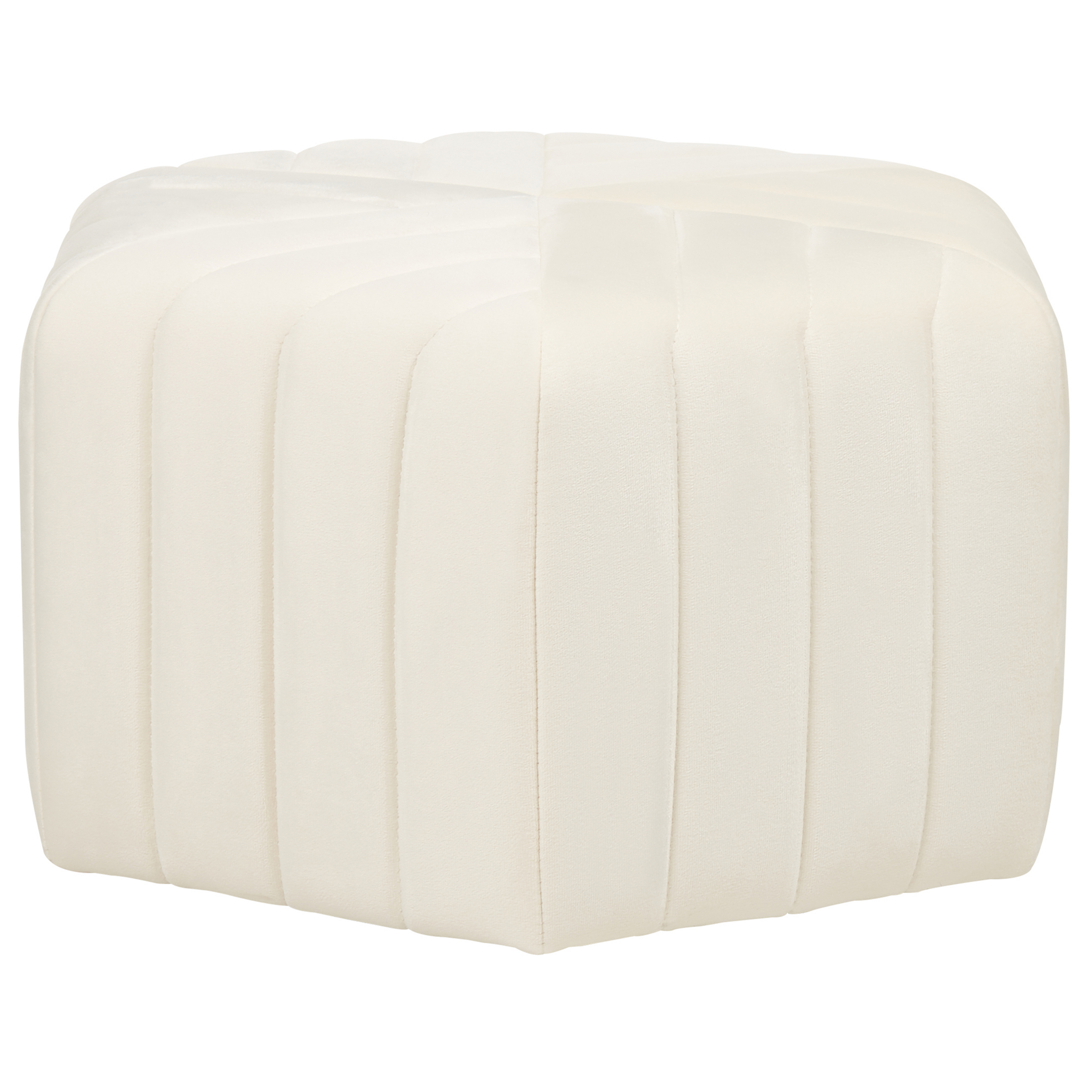 Poef fluweel crème MURIETTA