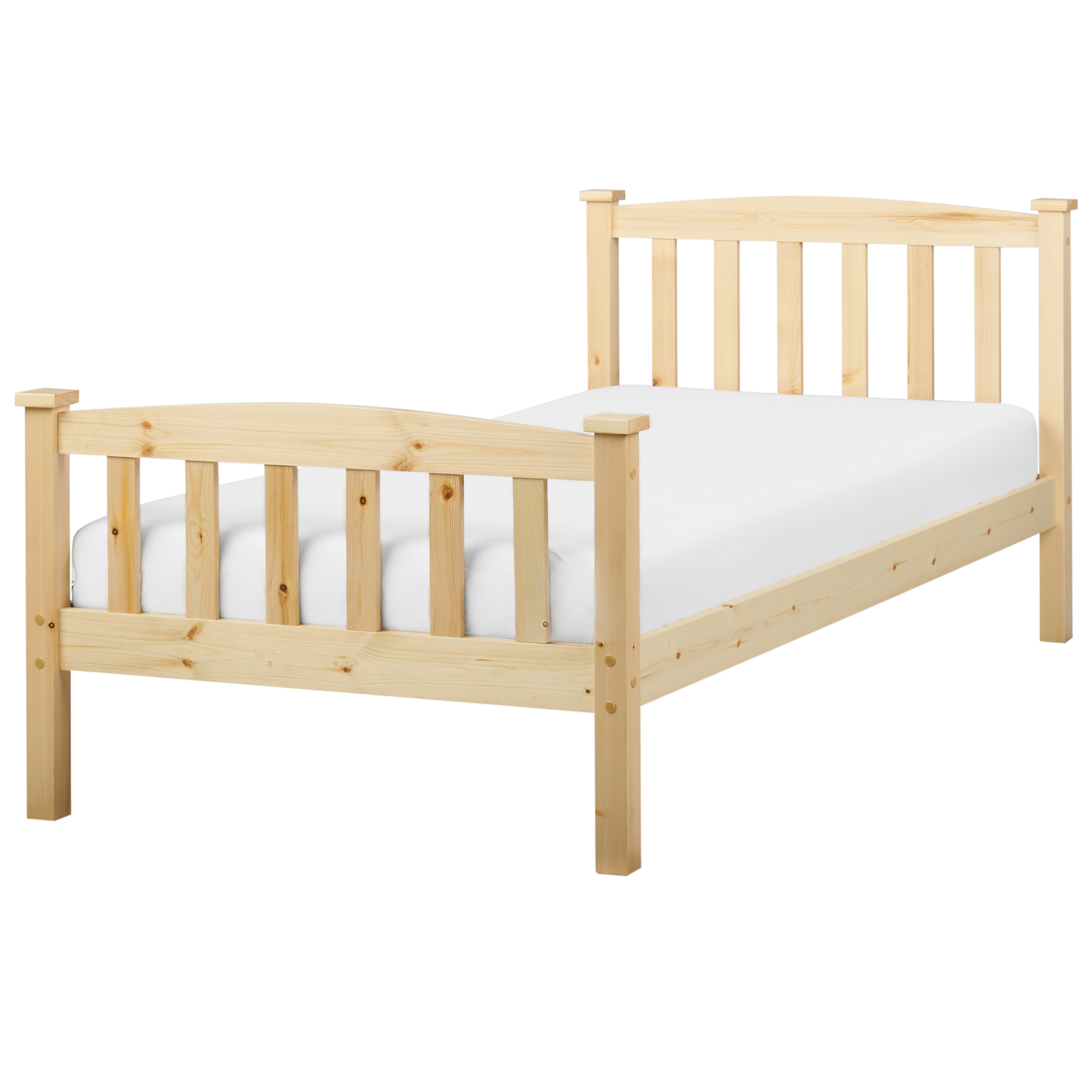 Bed hout lichtbruin 90 x 200 cm GIVERNY