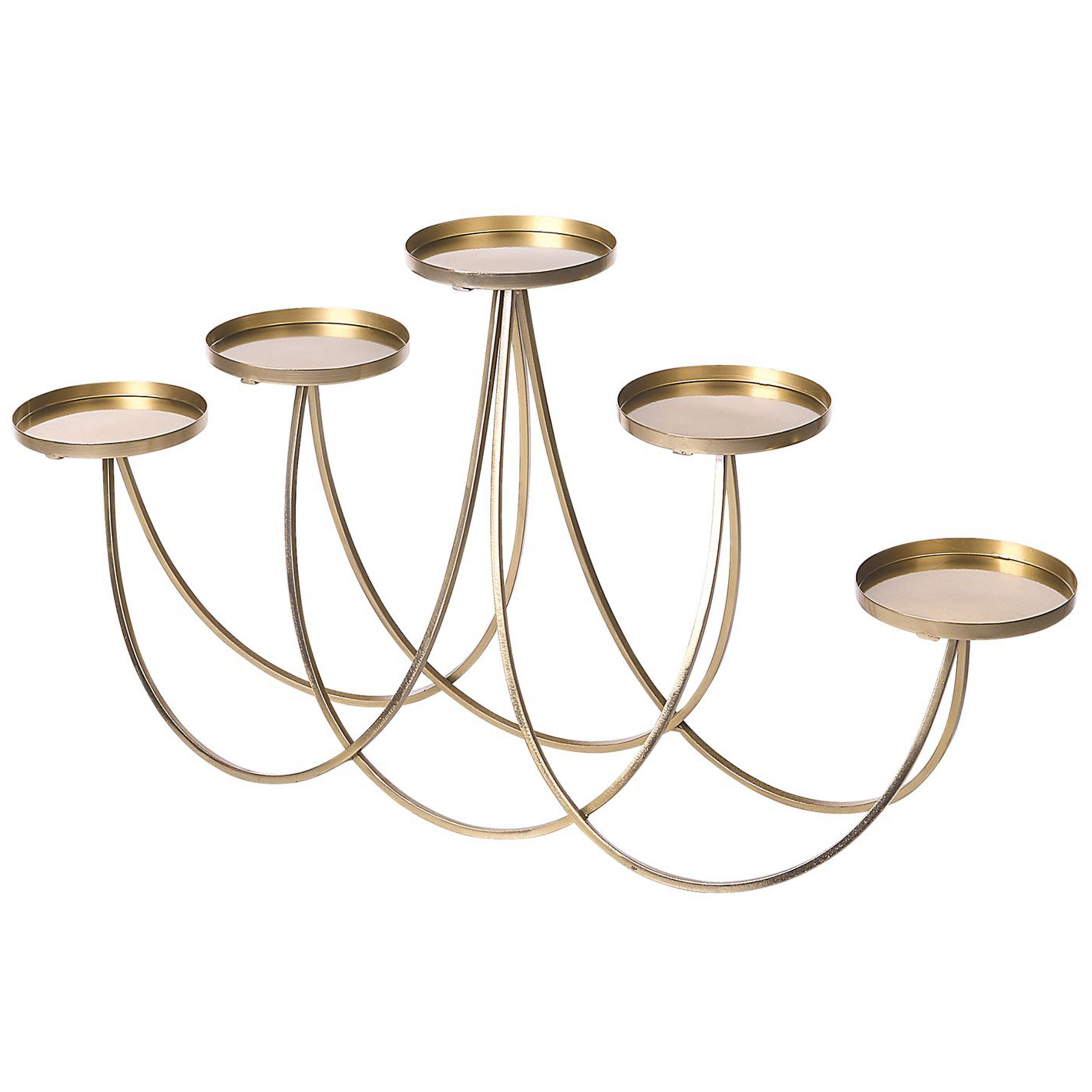 Kandelaar metaal goud 38 cm BUARAN