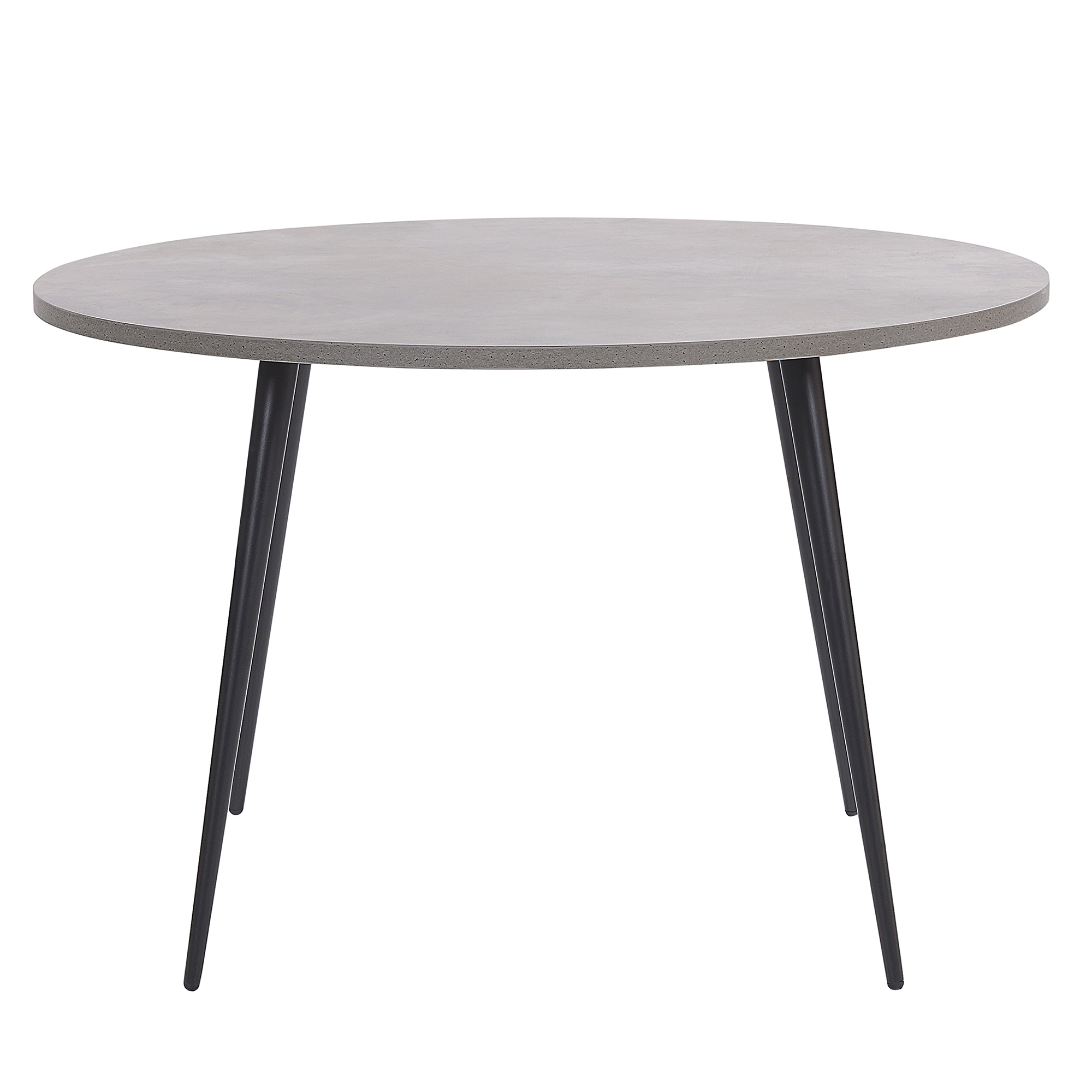 Eettafel MDF betonlook/zwart ⌀ 120 cm ODEON