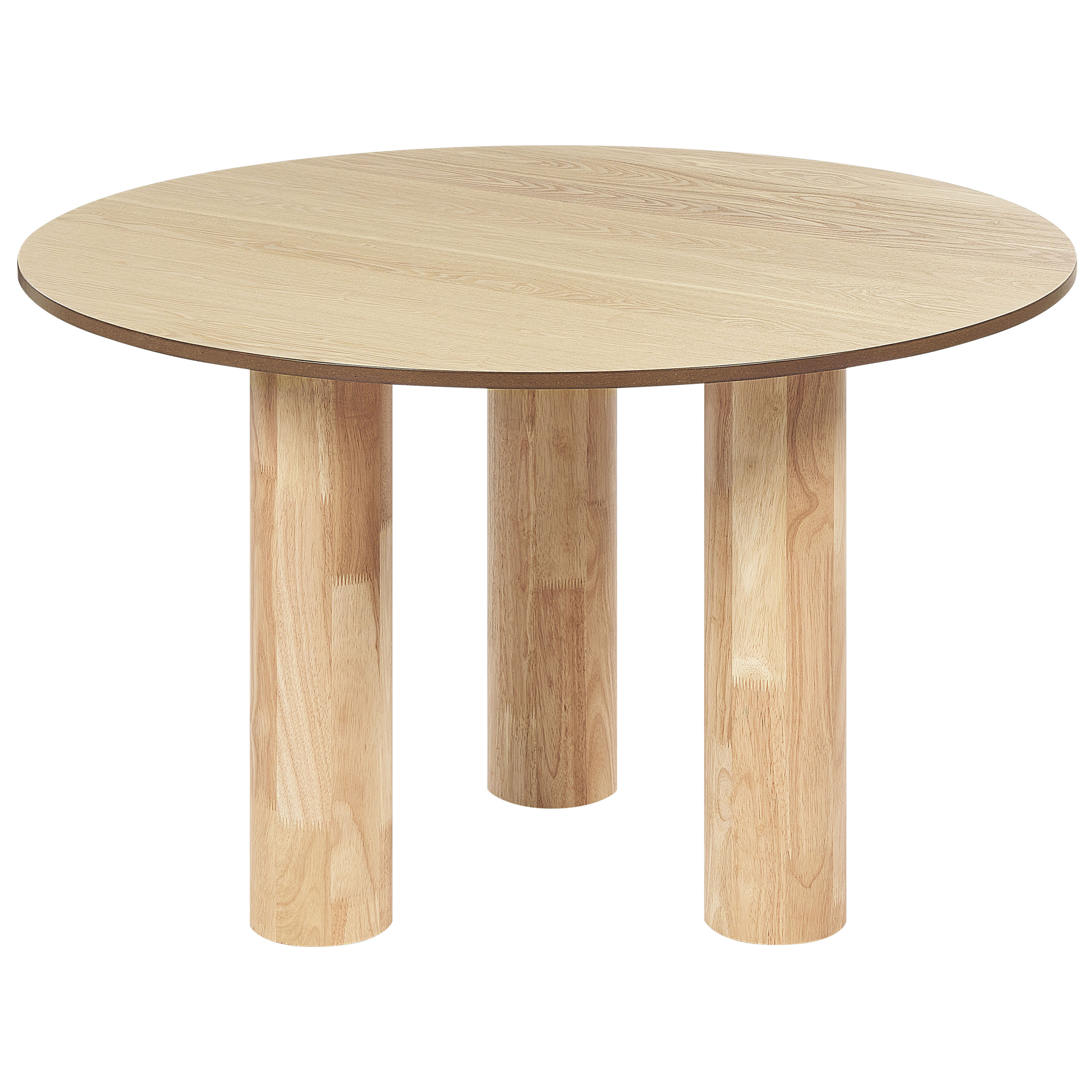 Eettafel hout lichtbruin ⌀ 120 cm ORIN