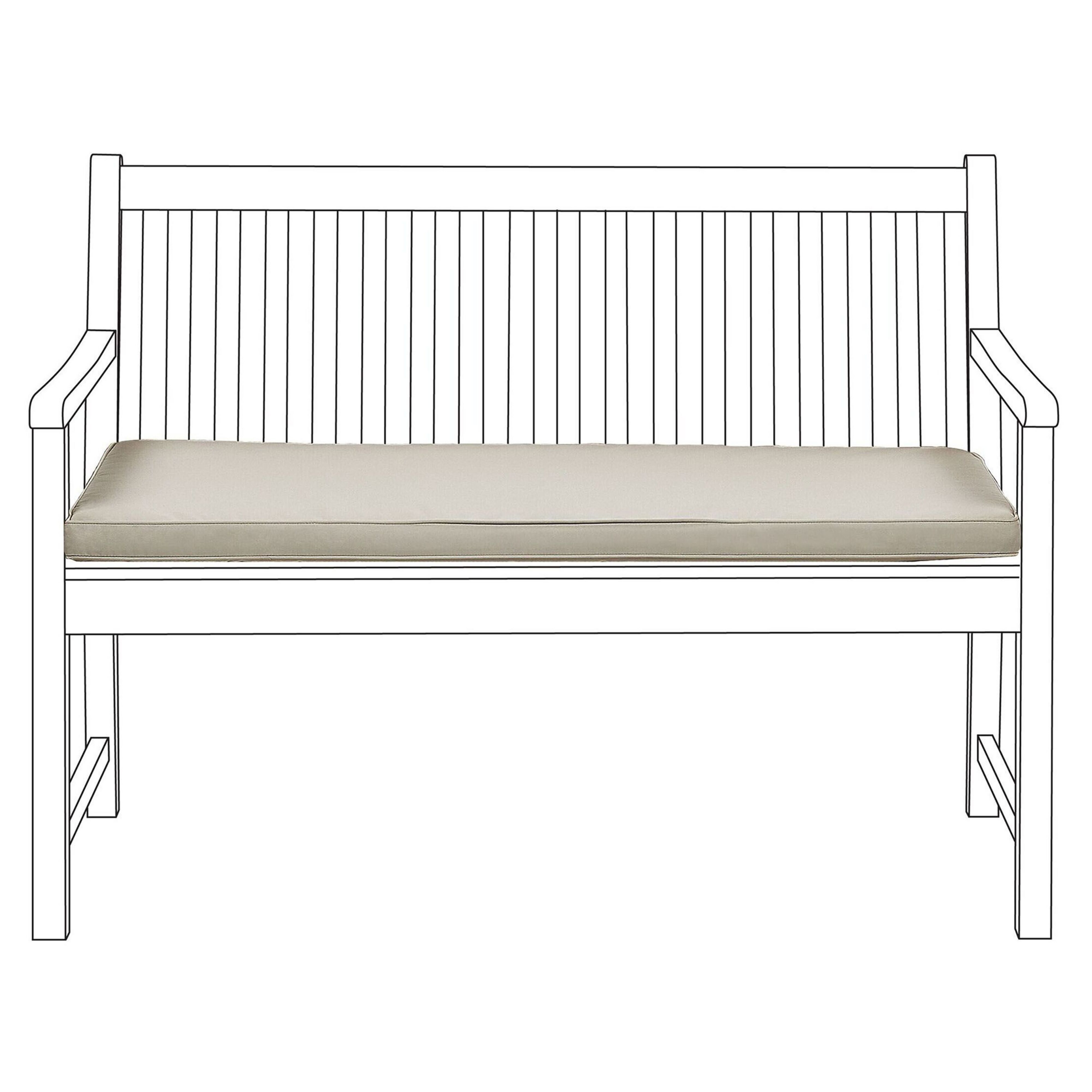 Kussen voor bank taupe 112 x 54 cm VIVARA