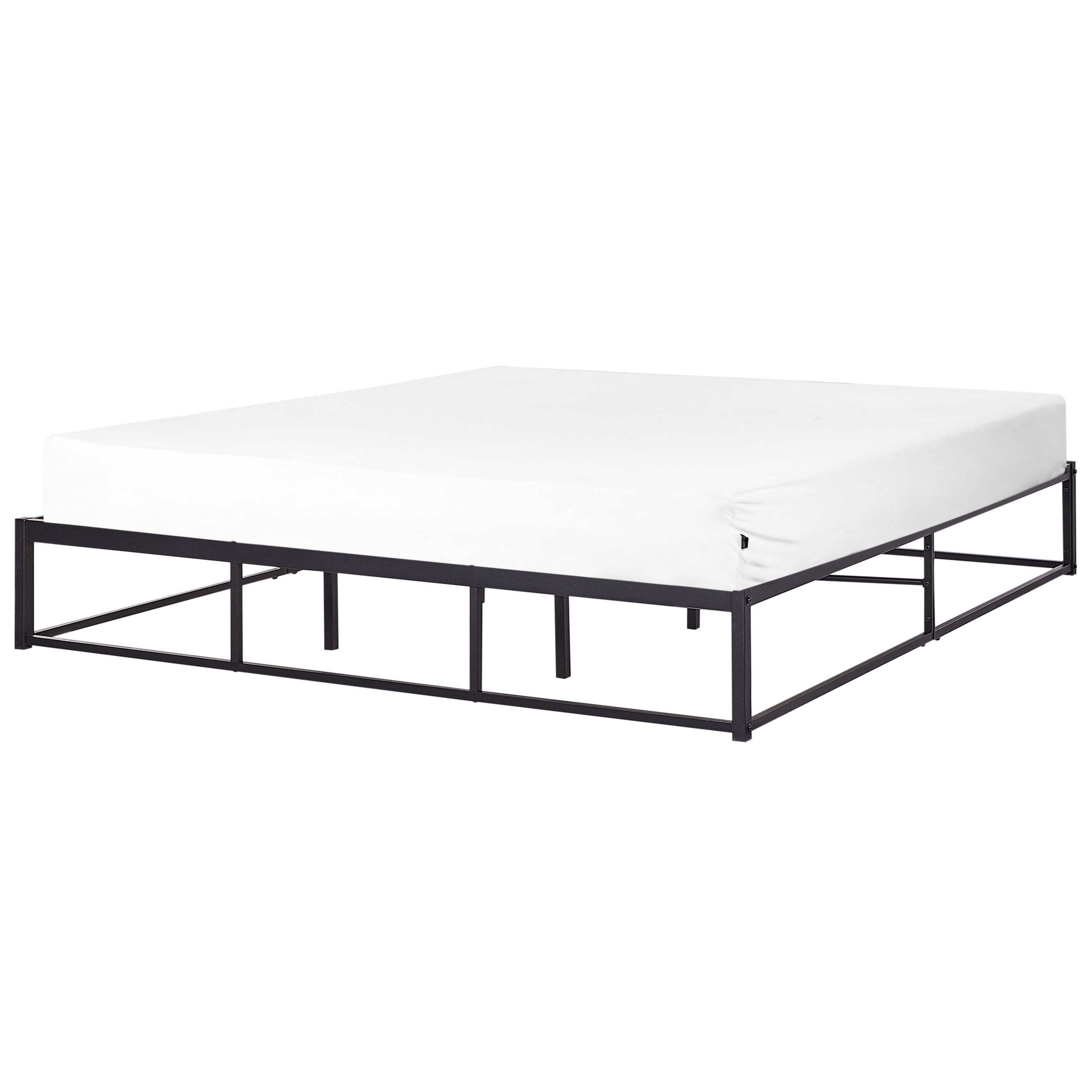Bed metaal zwart 180 x 200 cm VIRY