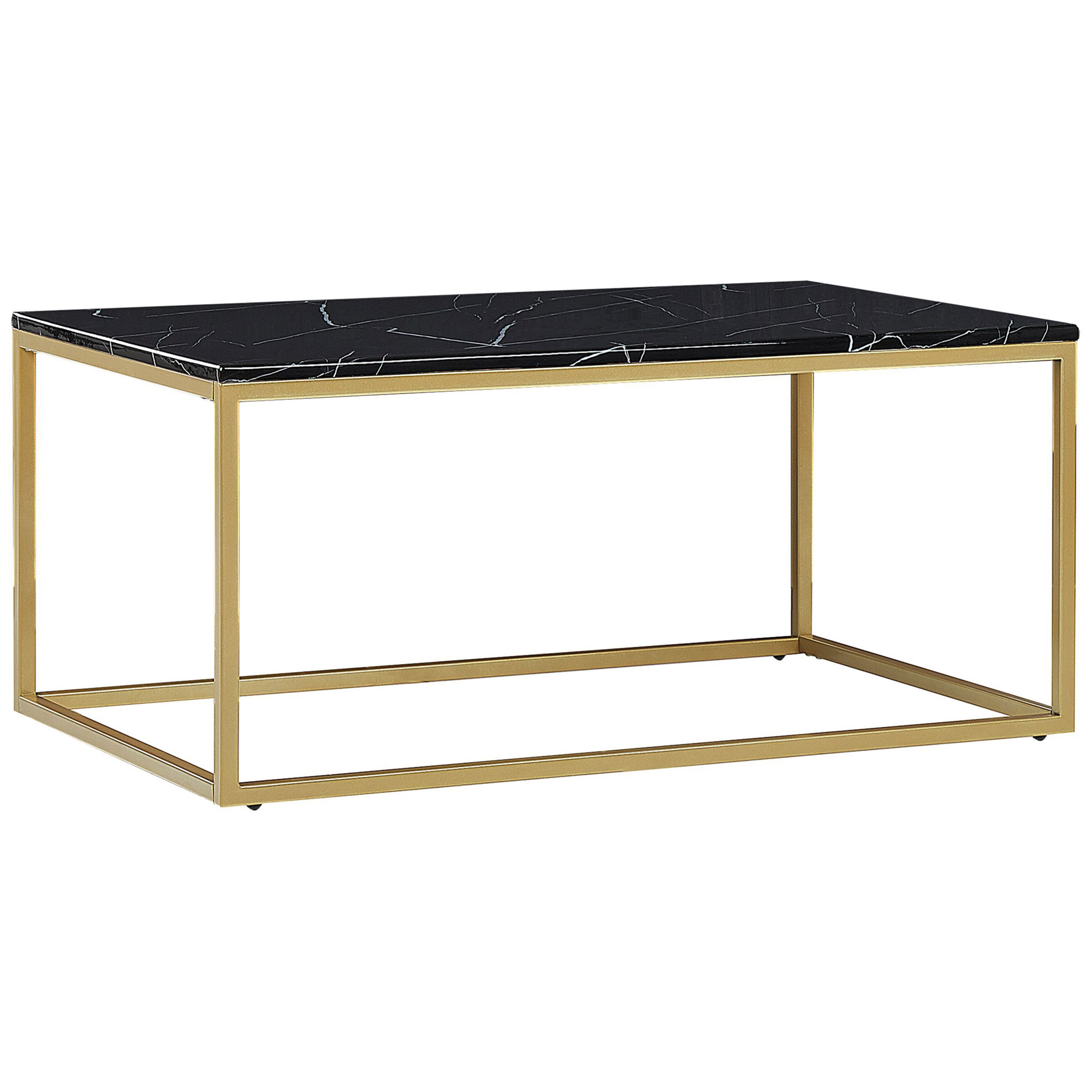 Salontafel MDF Marmereffect Goud DELANO