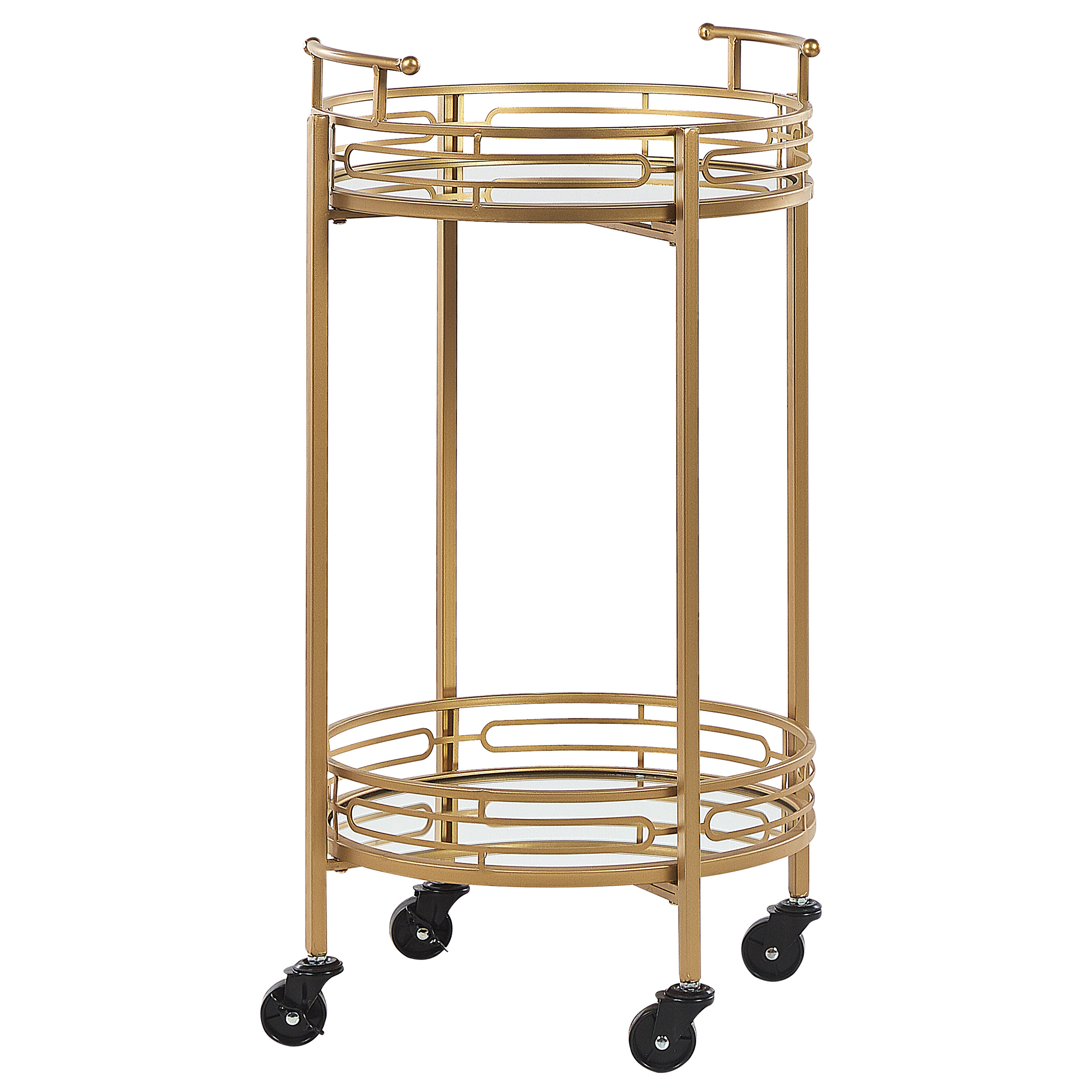 Dranktrolley gespiegeld/goud FARLEY
