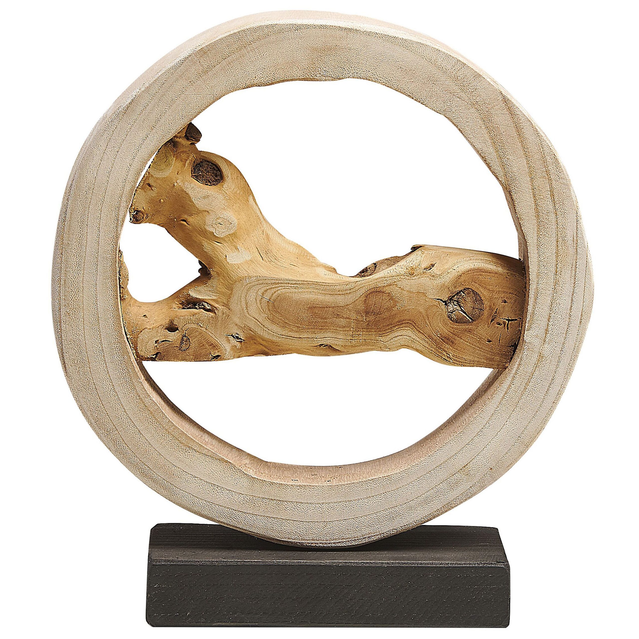 Beliani - Figura decorativa castanho claro 34 cm OCAMPO