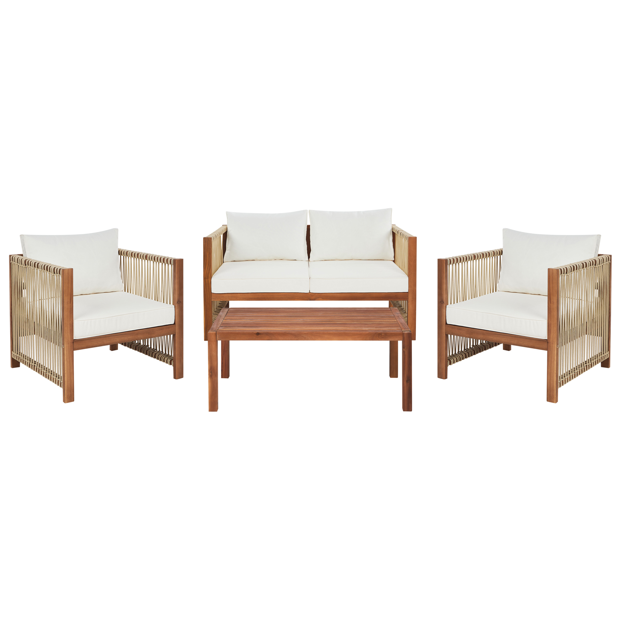 Loungeset Acaciahout Beige ANTRIA