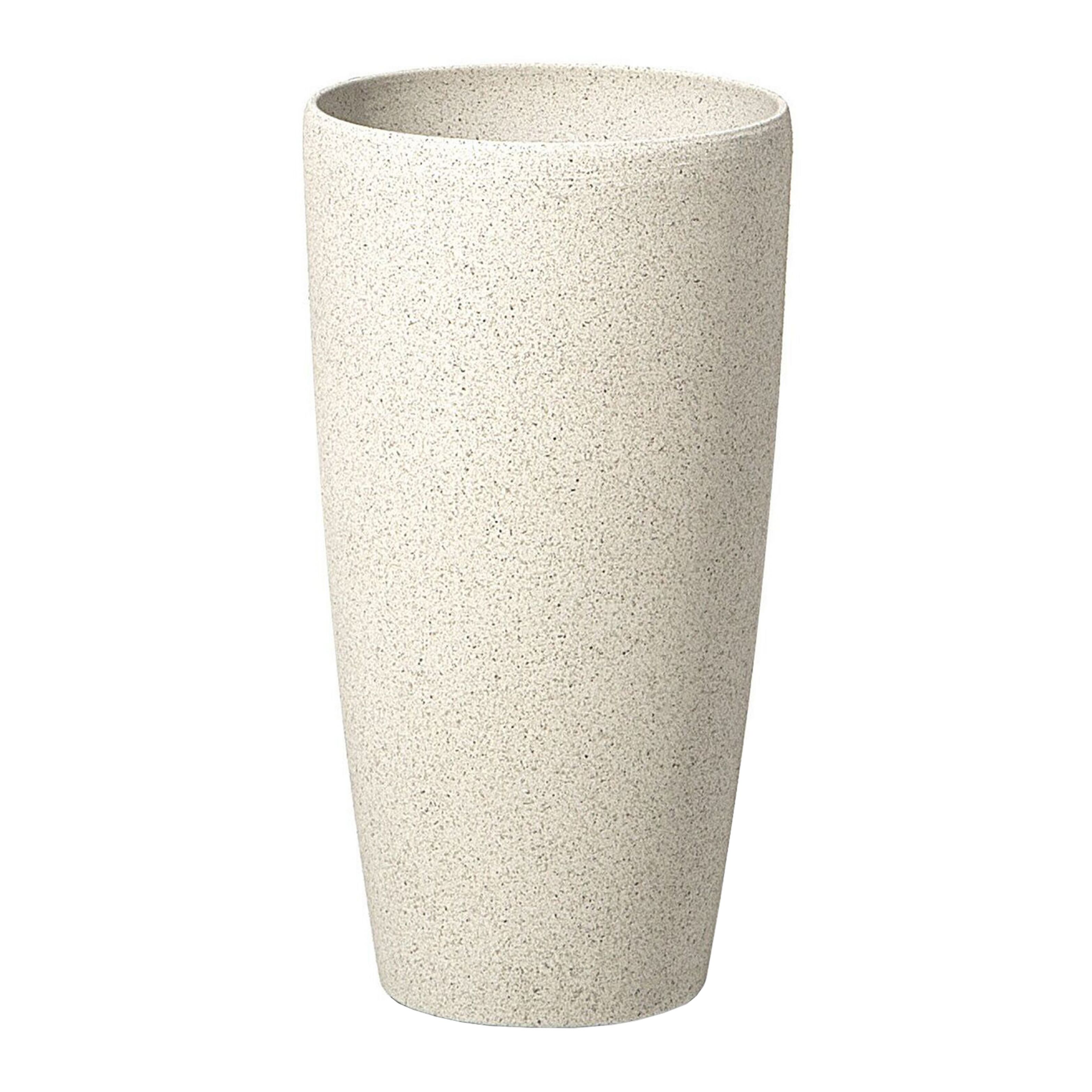 Bloempot beige 23x23x42 cm ABDERA