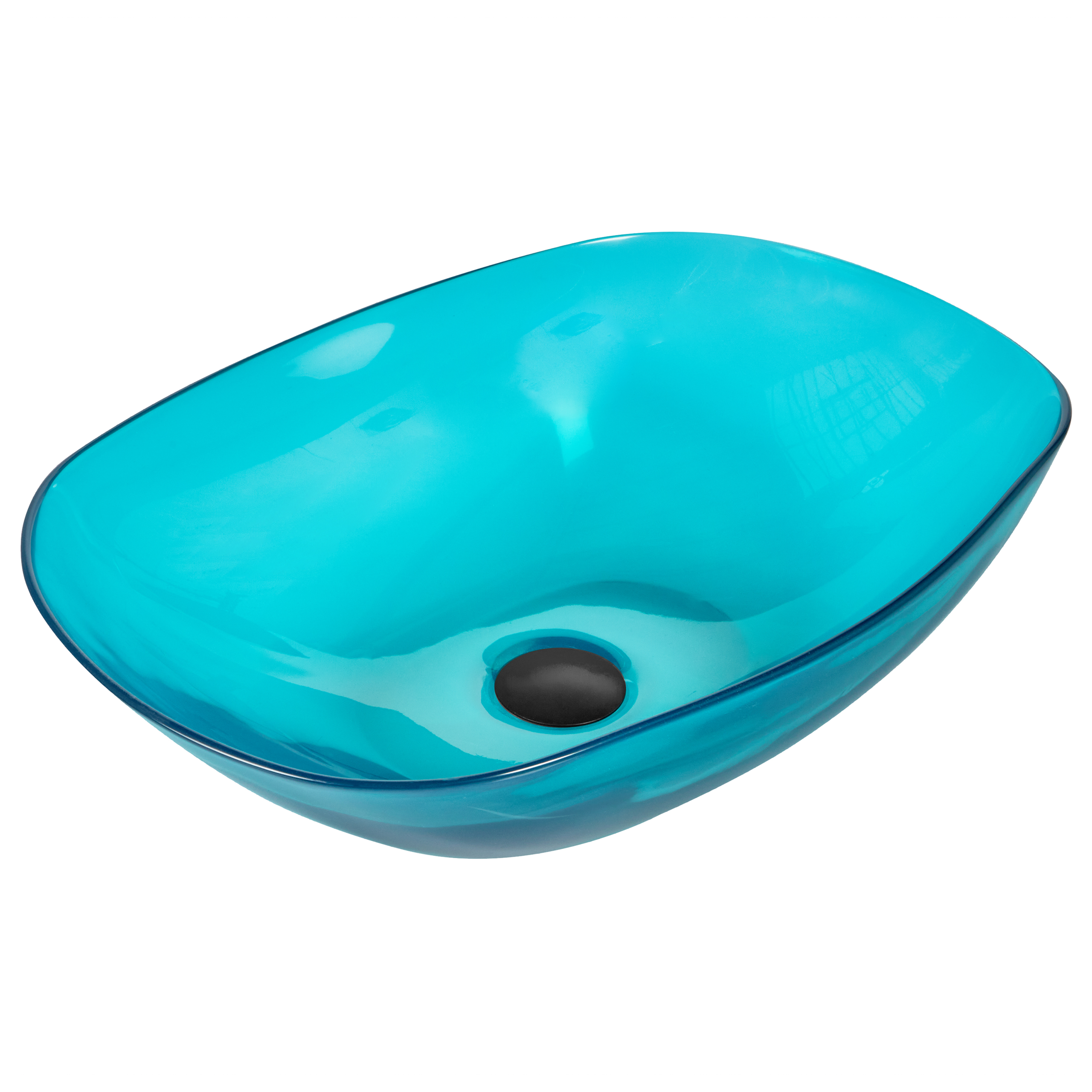 Wastafel turquoise 54 x 36 cm MOENGO