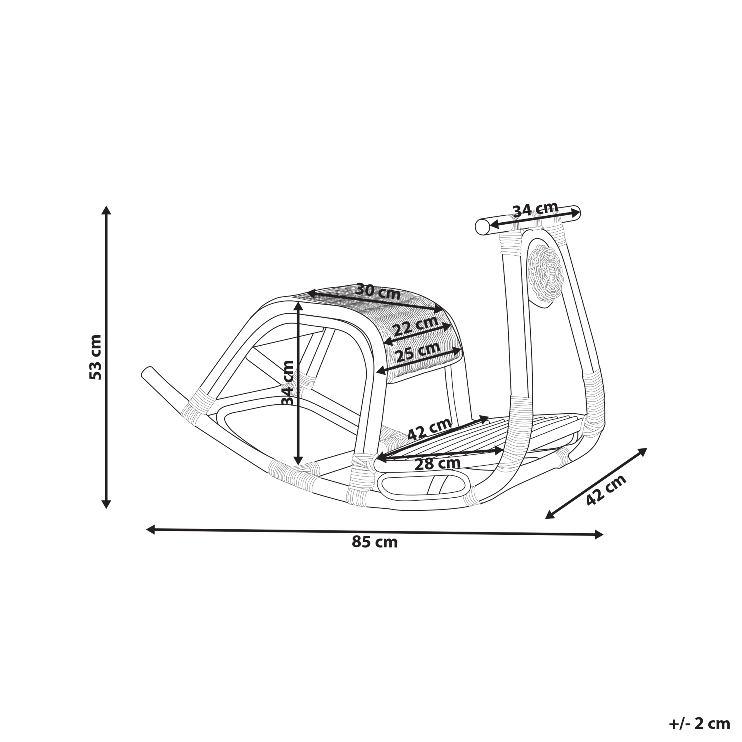 Balansoar pentru copii ASPRIA Ratan Verde deschis [3]