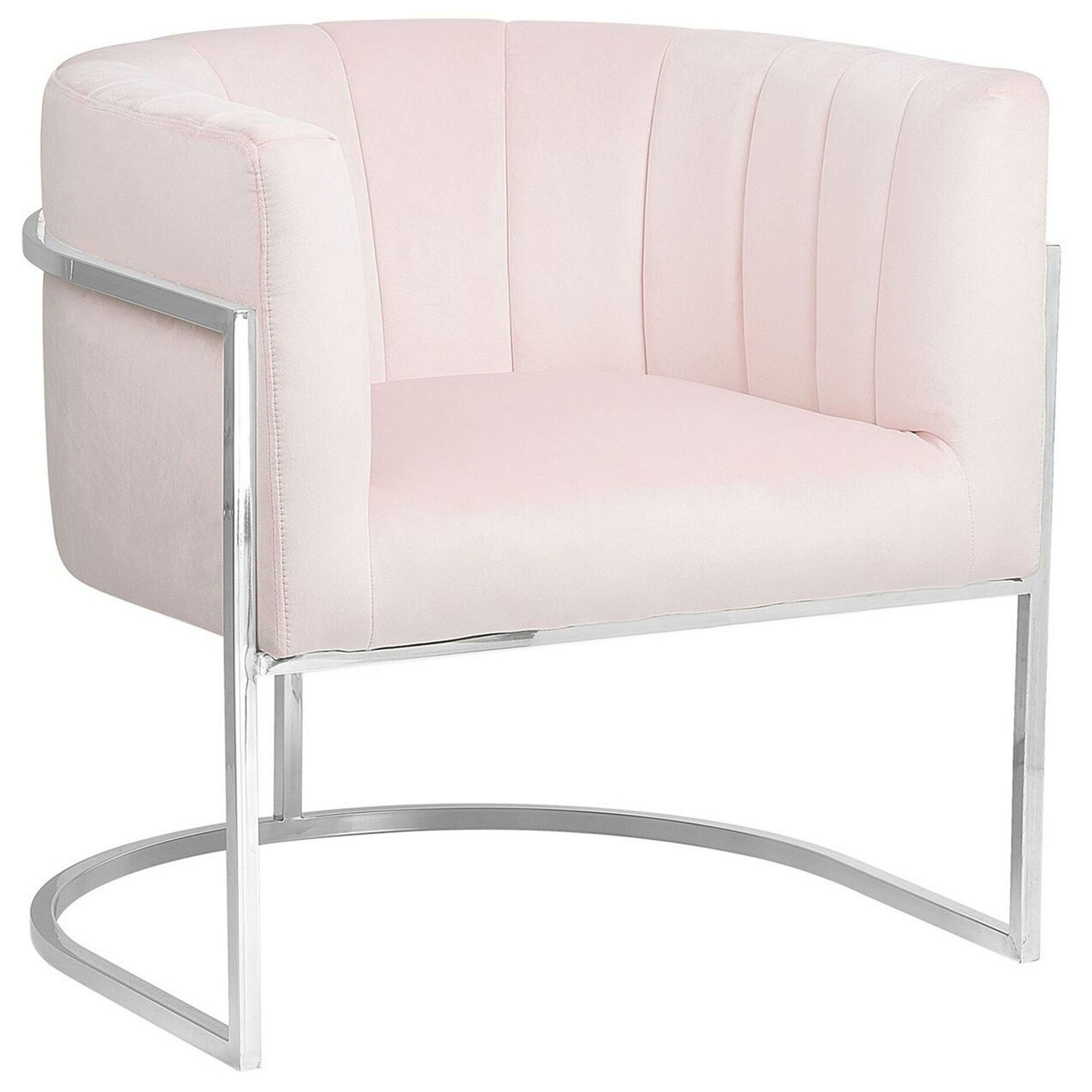 Fauteuil Fluweel Roze LARVIK
