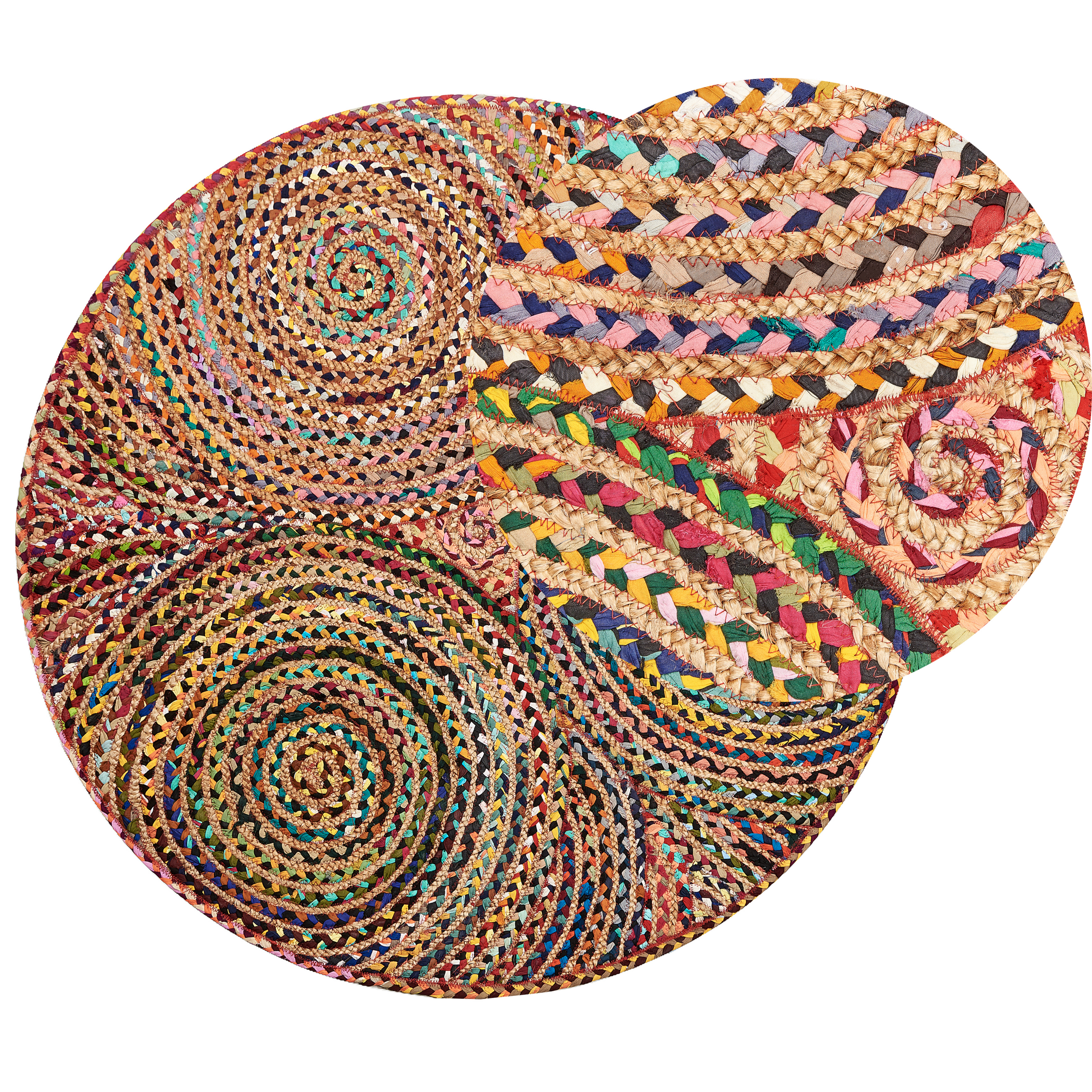 Vloerkleed katoen meerkleurig ⌀ 140 cm YENICE