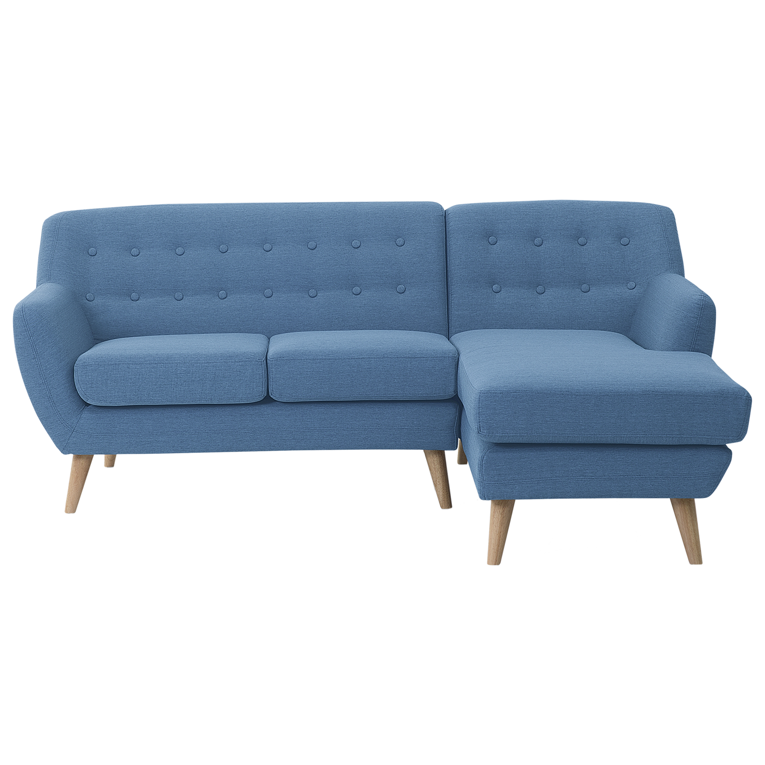 Hoekbank stof blauw MOTALA