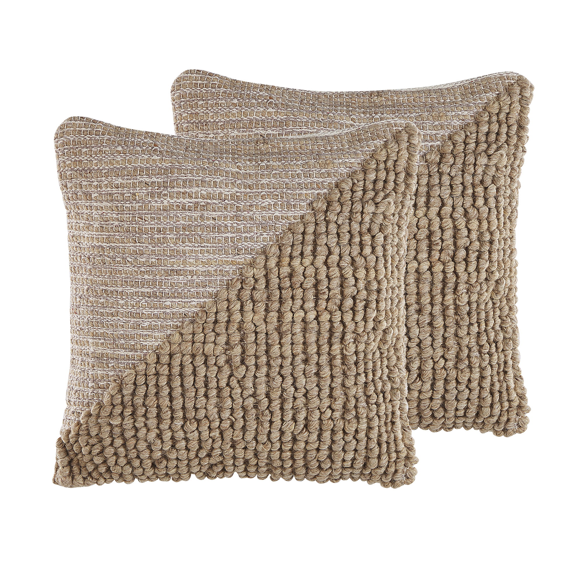 Set van 2 kussens Beige ASLANAPA 45 x 45 cm