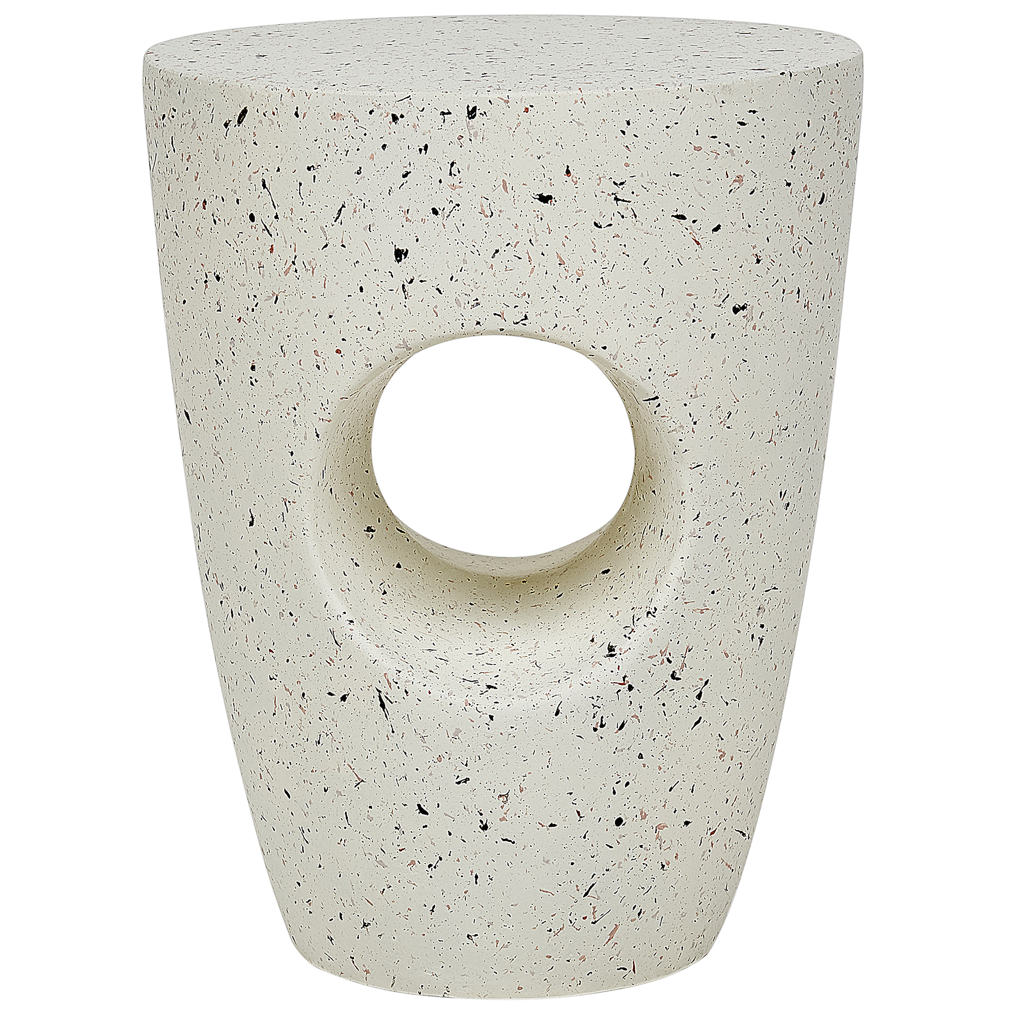 Bijzettafel wit/terrazzo EDOLO