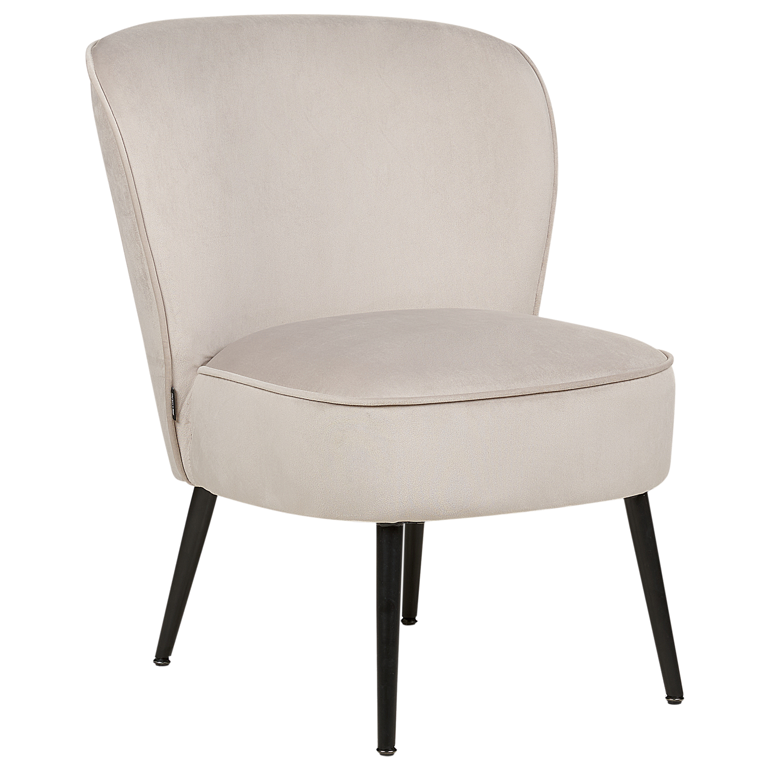 Fauteuil Fluweel Taupe VOSS