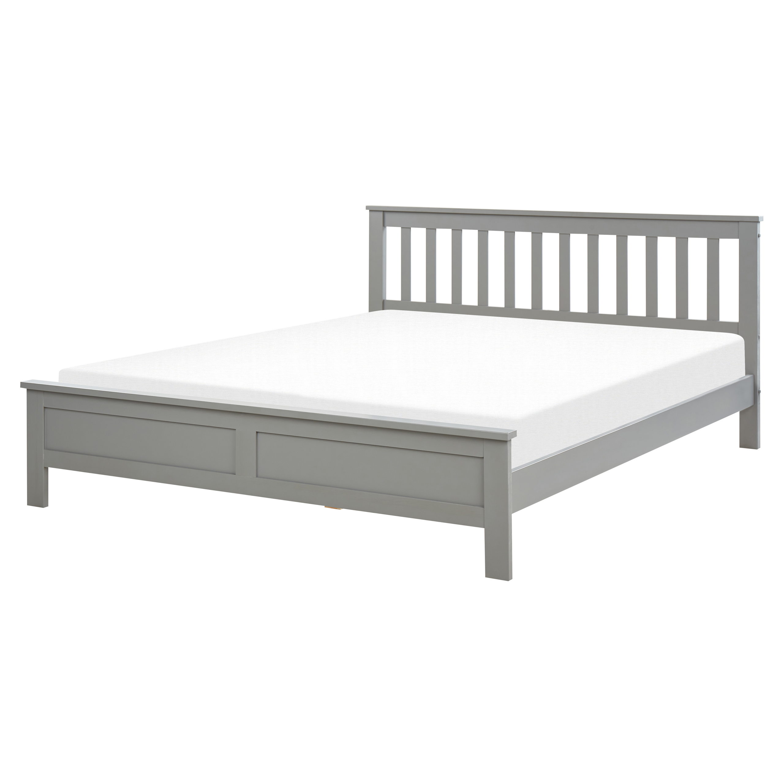 Bed hout grijs 160 x 200 cm MAYENNE