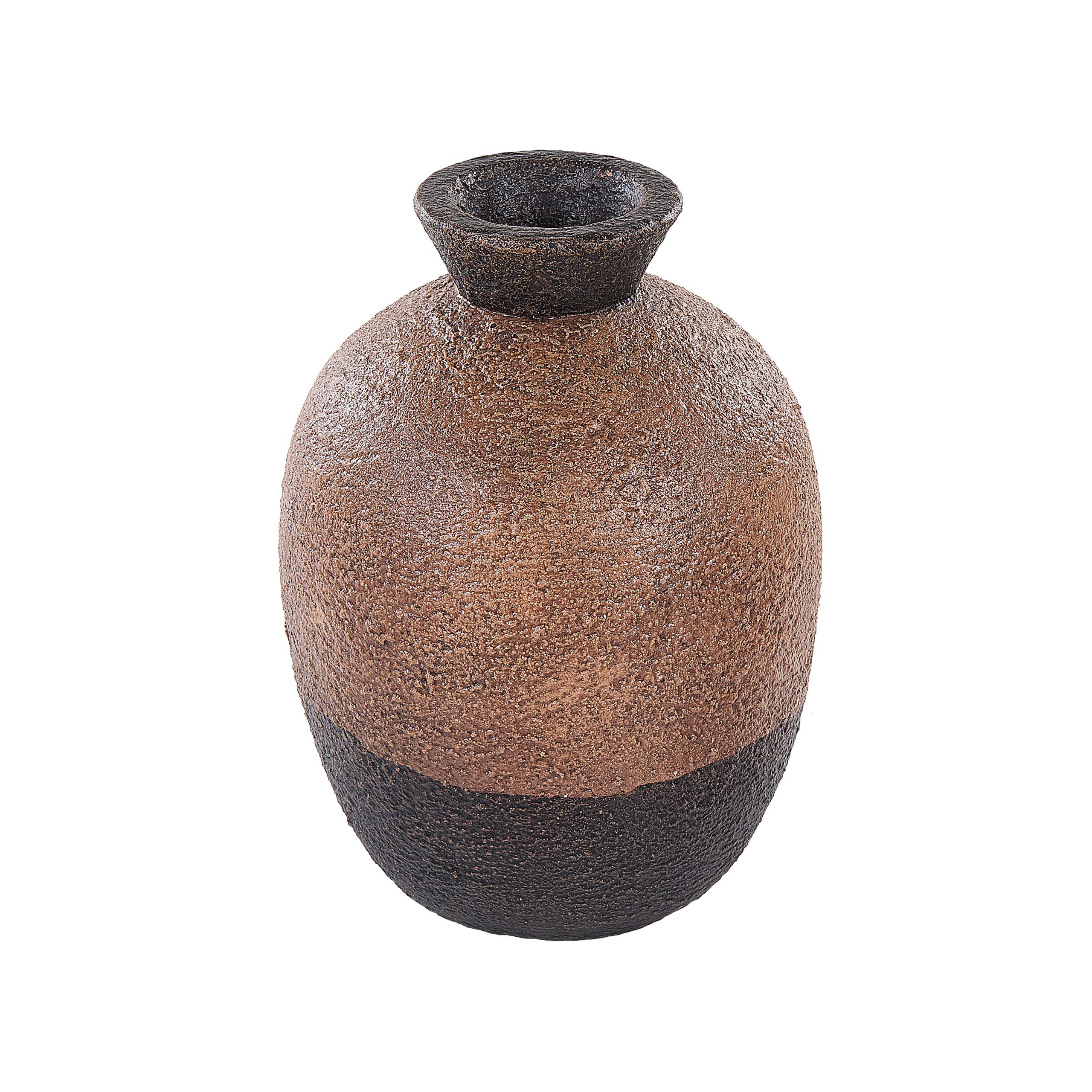 Terracotta Decovaas 30 cm Bruin Zwart AULIDA