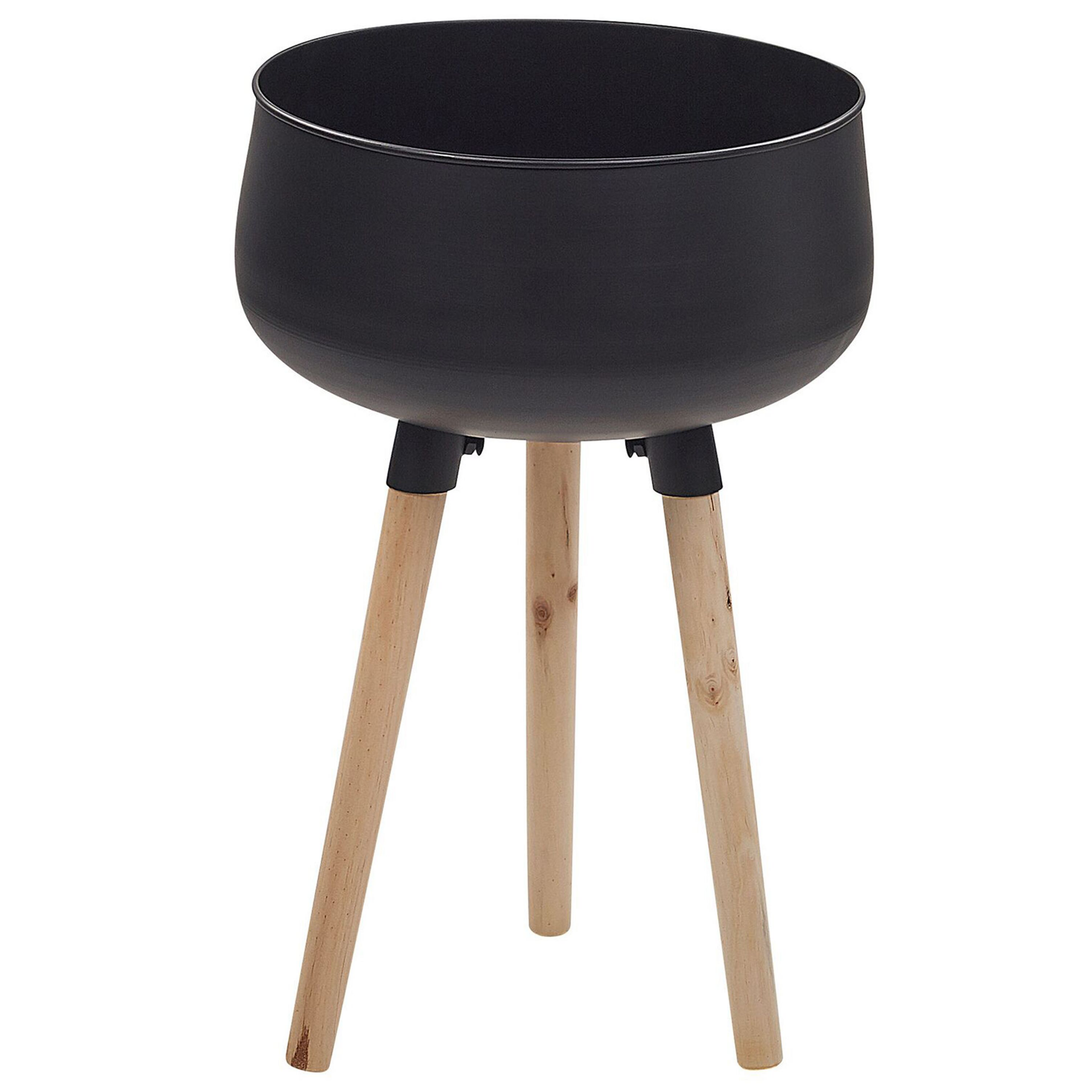 Bloempot zwart 35x35x55 cm AGROS