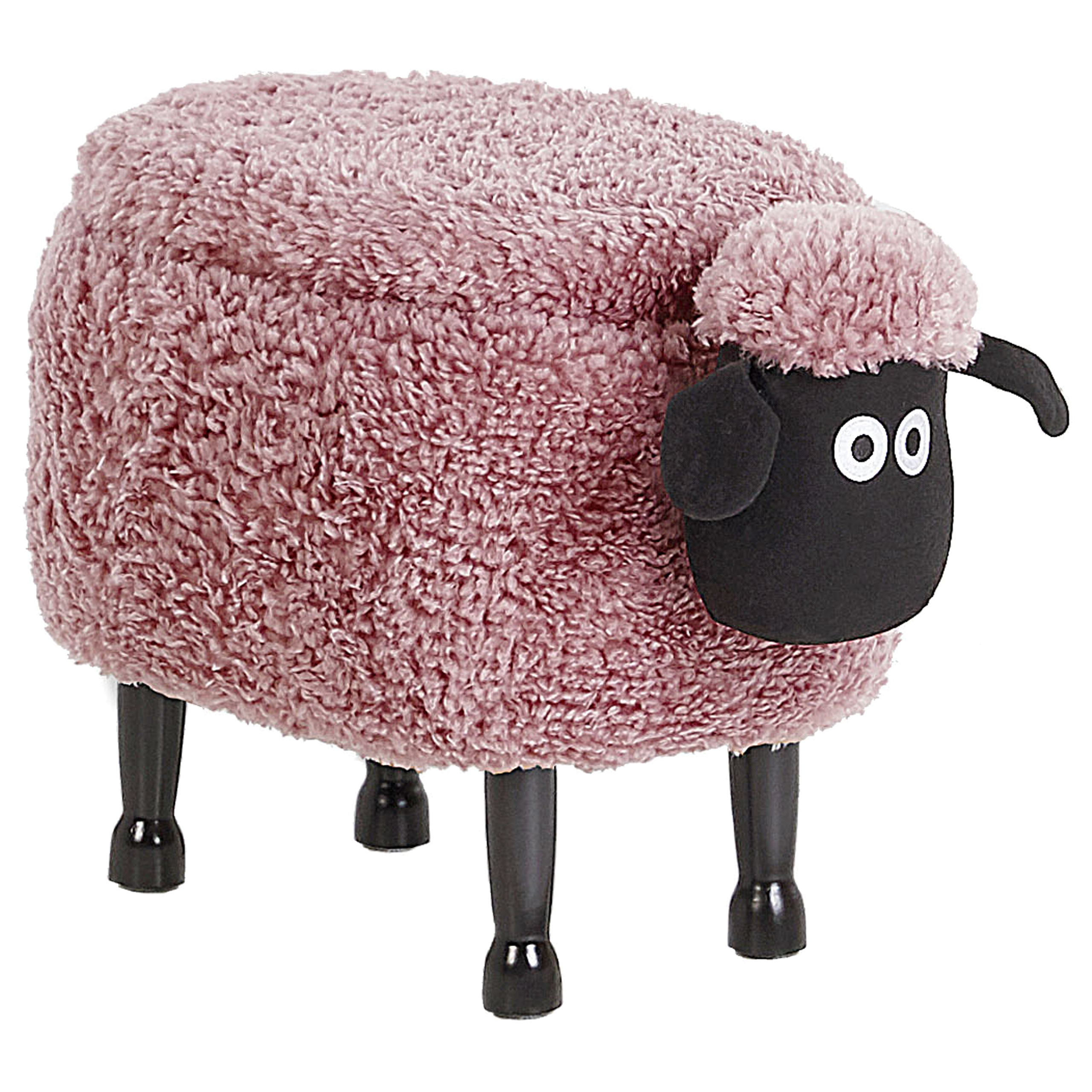 Hocker met opbergruimte stof roze SHEEP