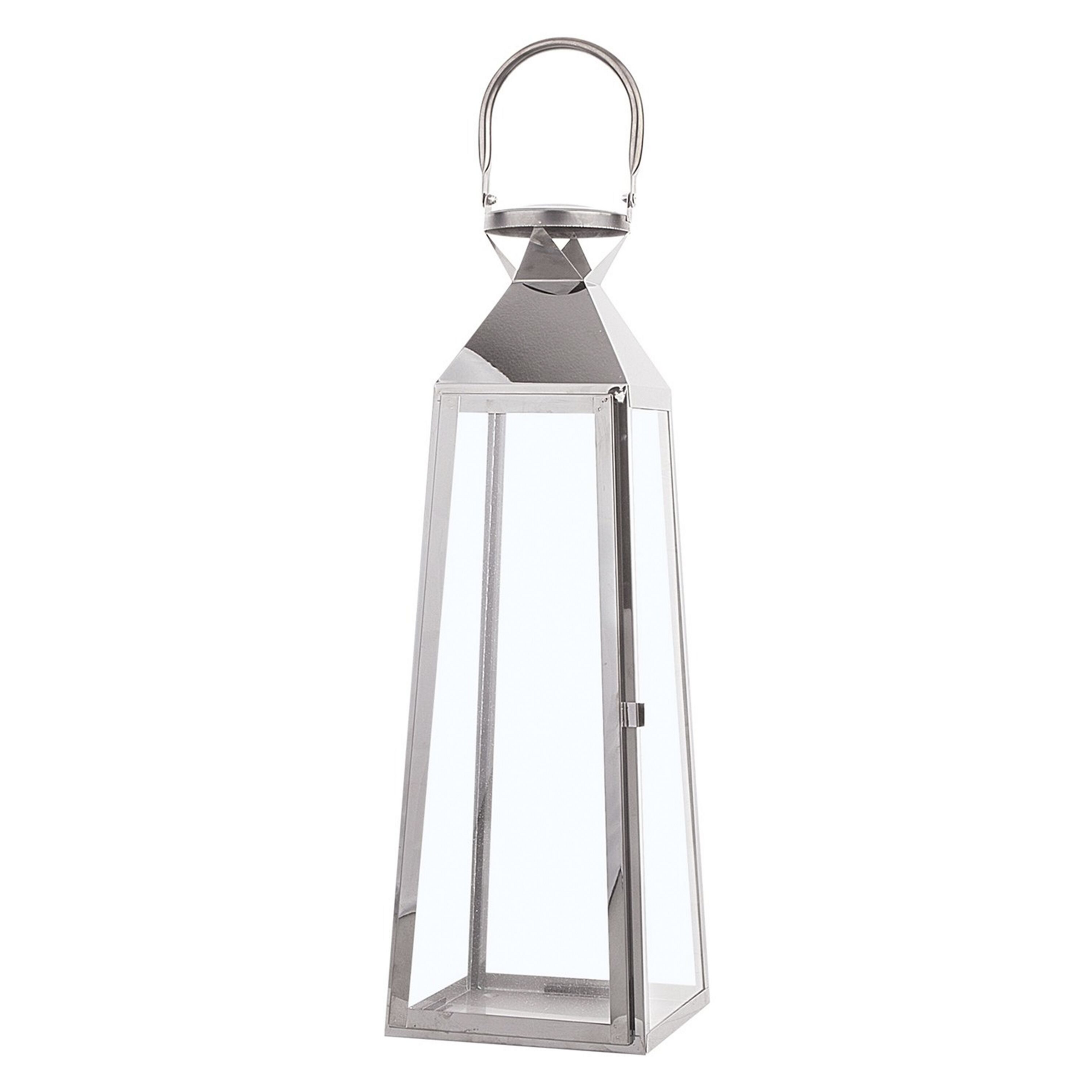 Windlicht zilver 42 cm CRETE S