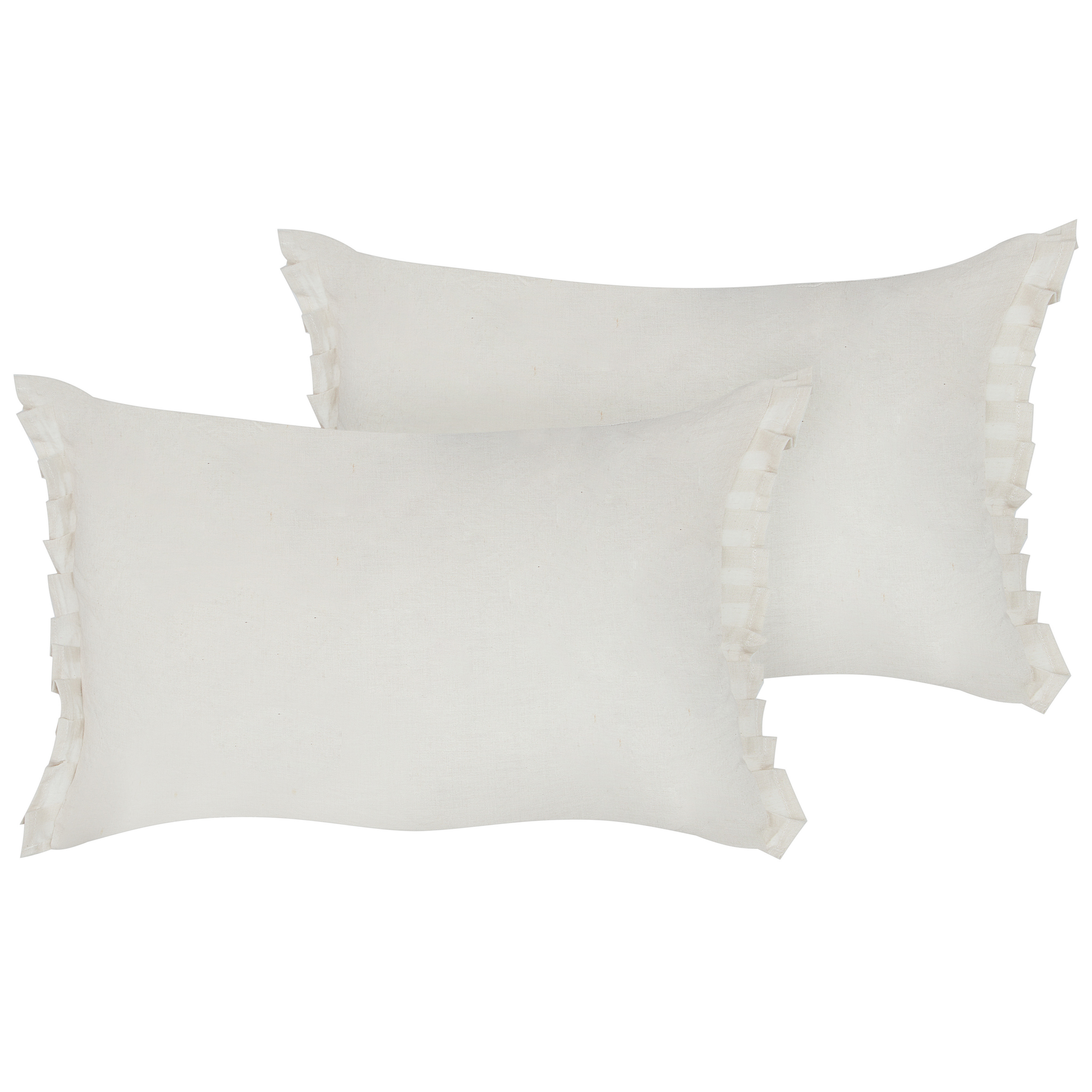 Set van 2 kussens Gebroken wit SASSAFRAS 30 x 45 cm
