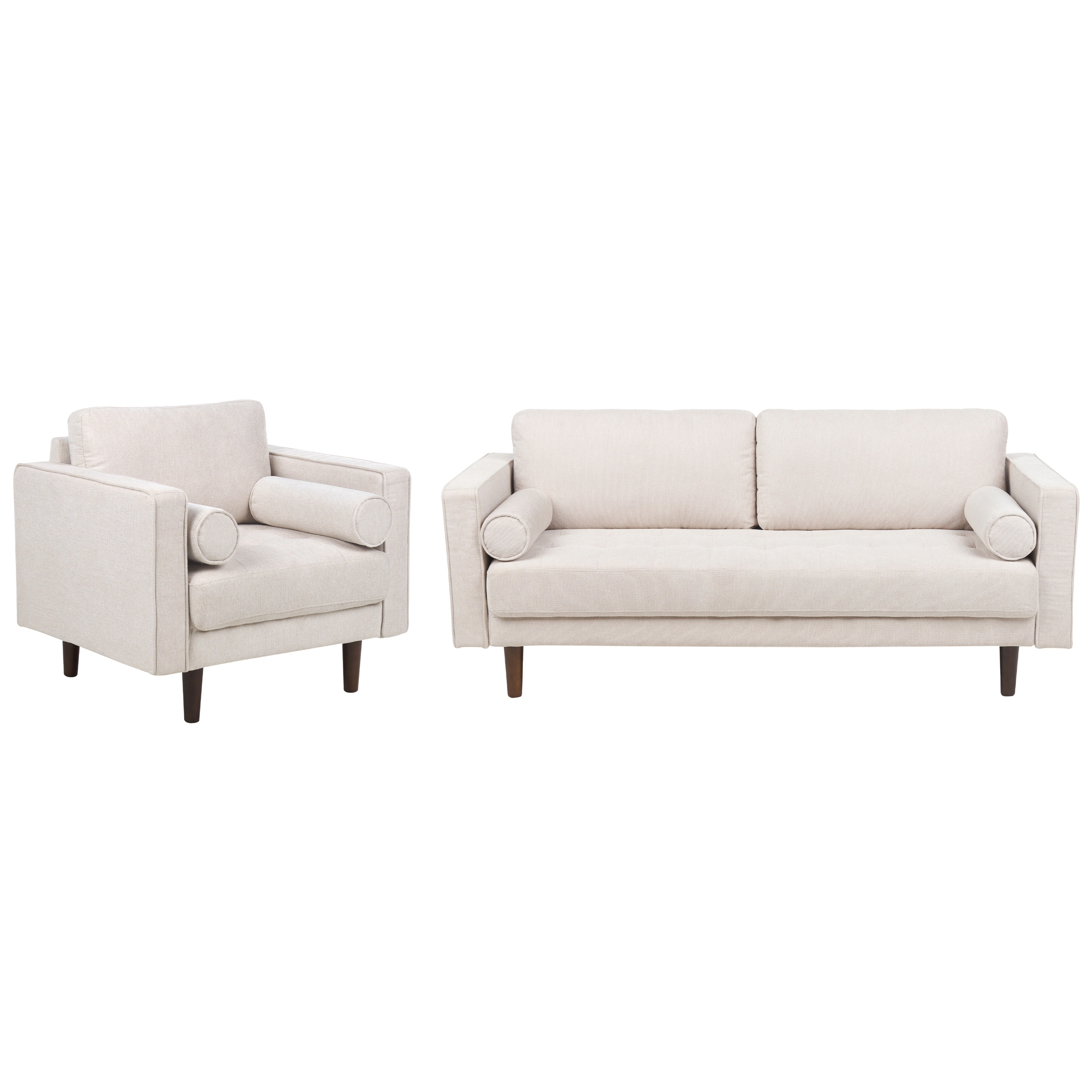 Bankenset 4-zits stof beige NURMO