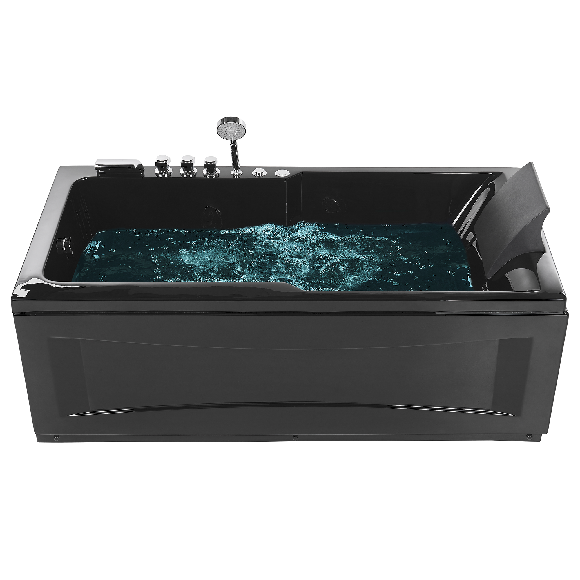 Whirlpool LED zwart 169 x 81 cm rechtszijdig ARTEMISA