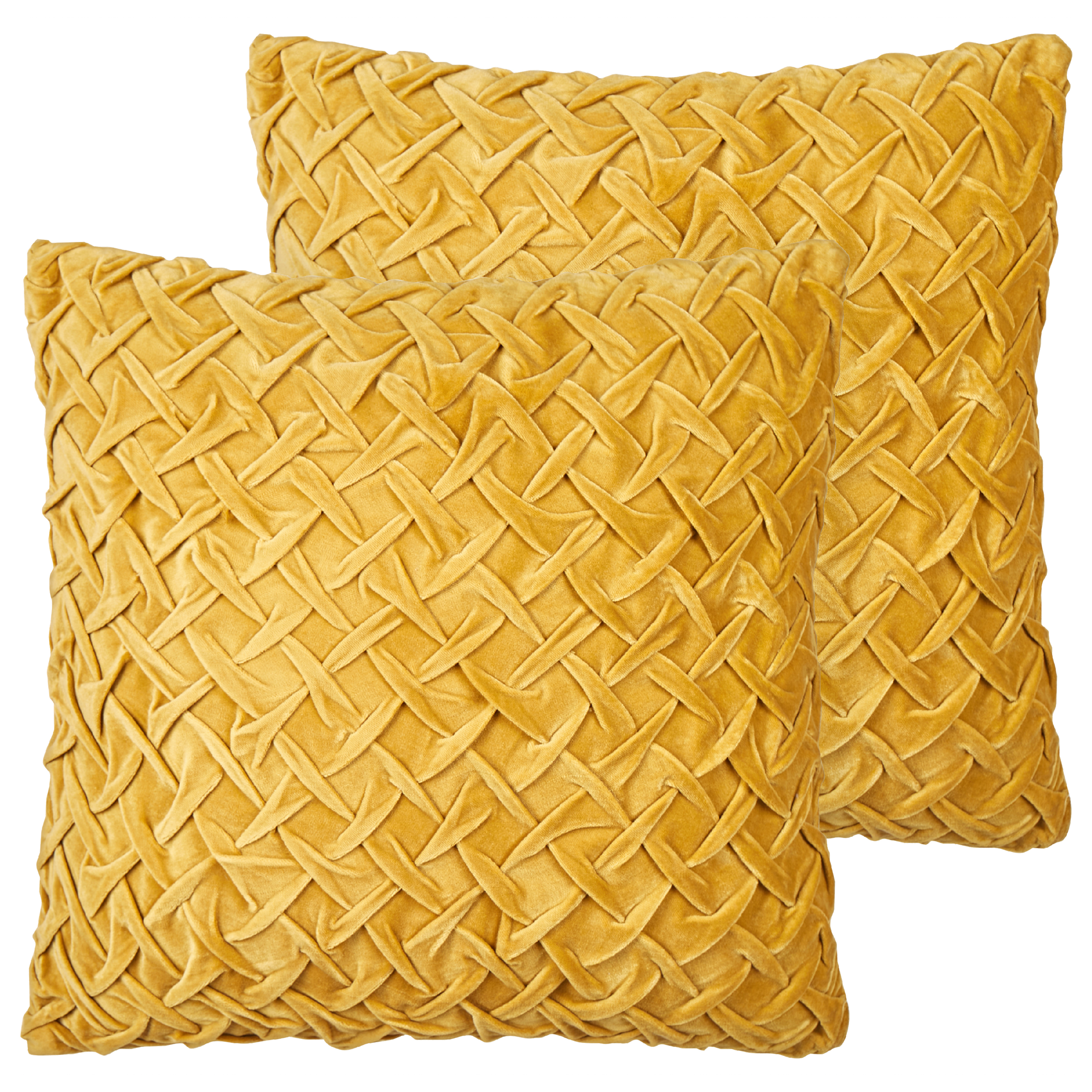 Set van 2 kussens Katoen Geel CHOISYA 45 x 45 cm