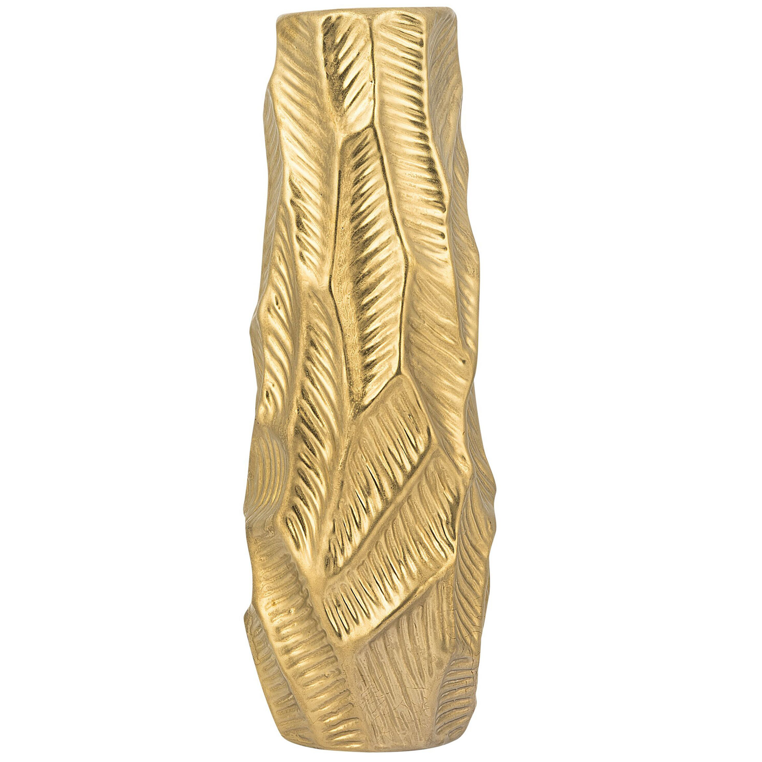 Steengoed Decovaas 37 cm Goud ZAFAR