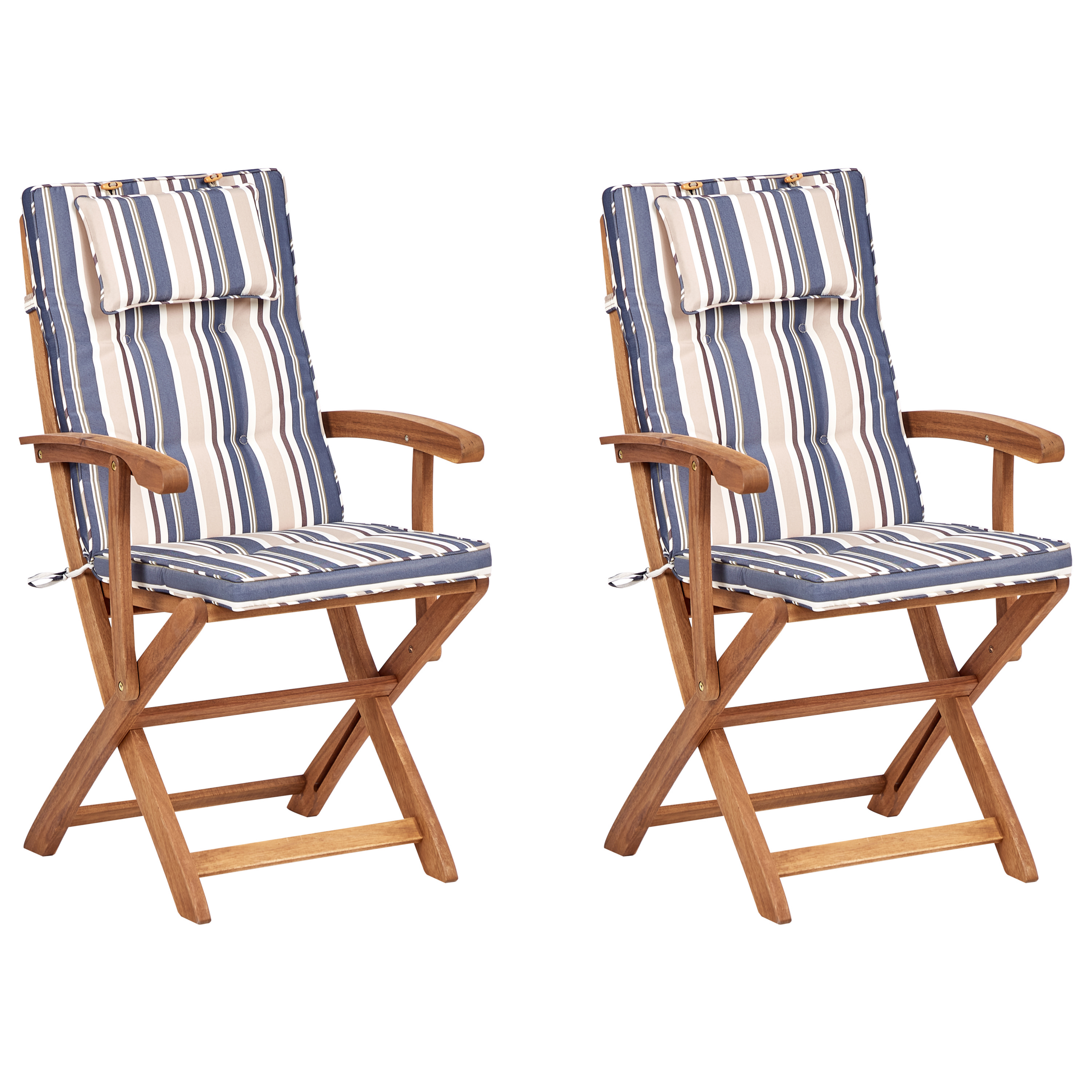 Set van 2 stoelen Hout Multicolor MAUI II