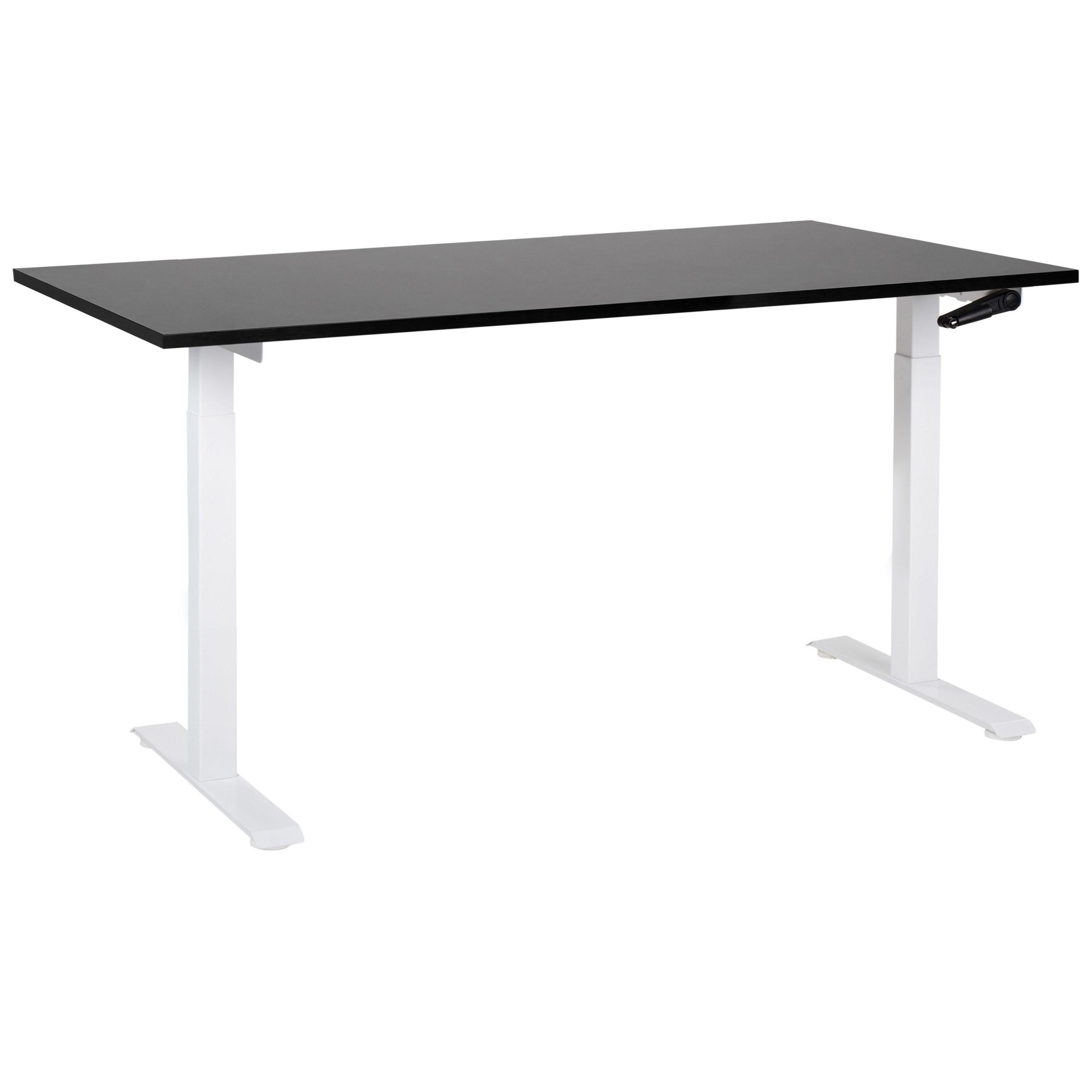 Verstelbaar bureau Handmatig 160 x 72 cm Zwart DESTINES