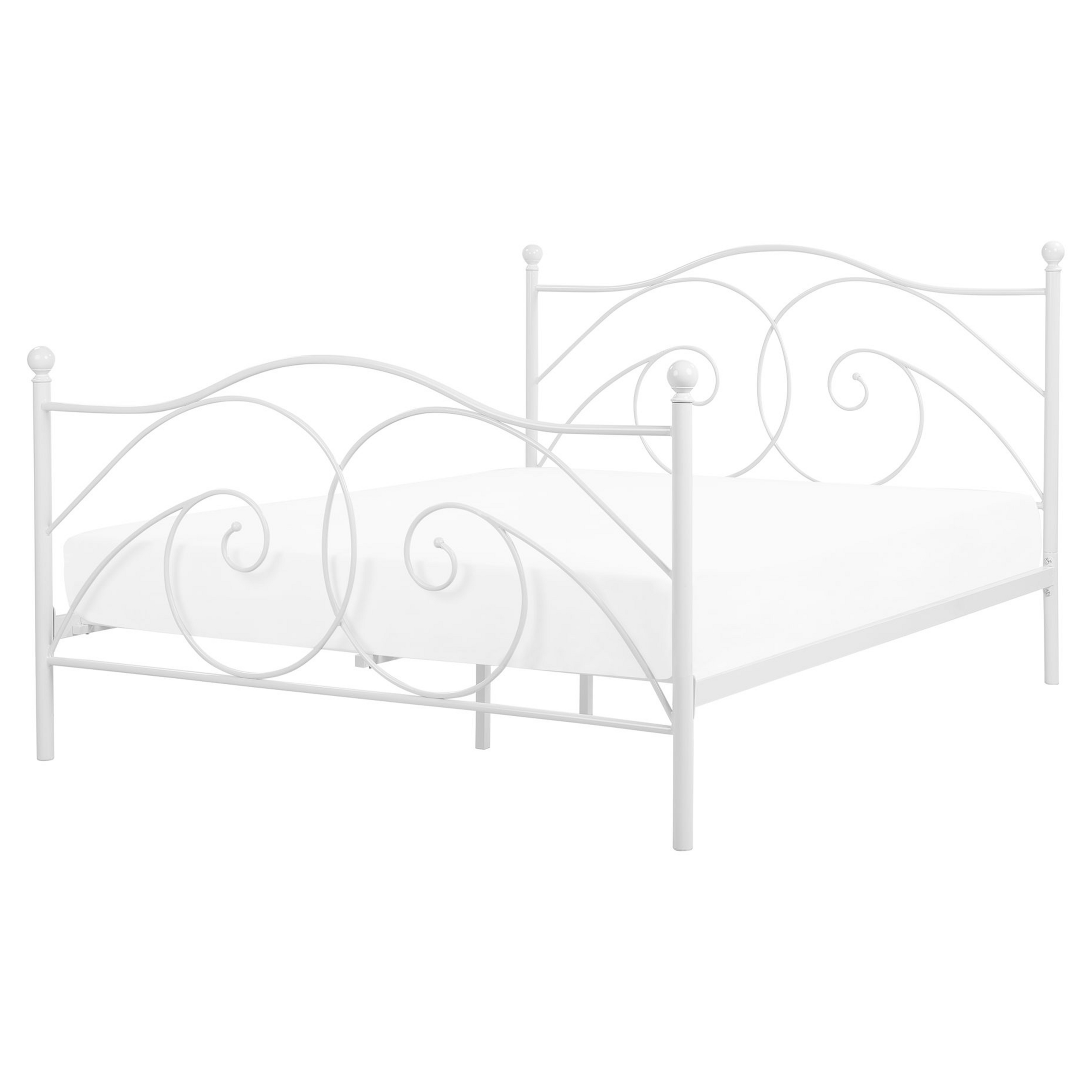 Bed metaal wit 160 x 200 cm DINARD