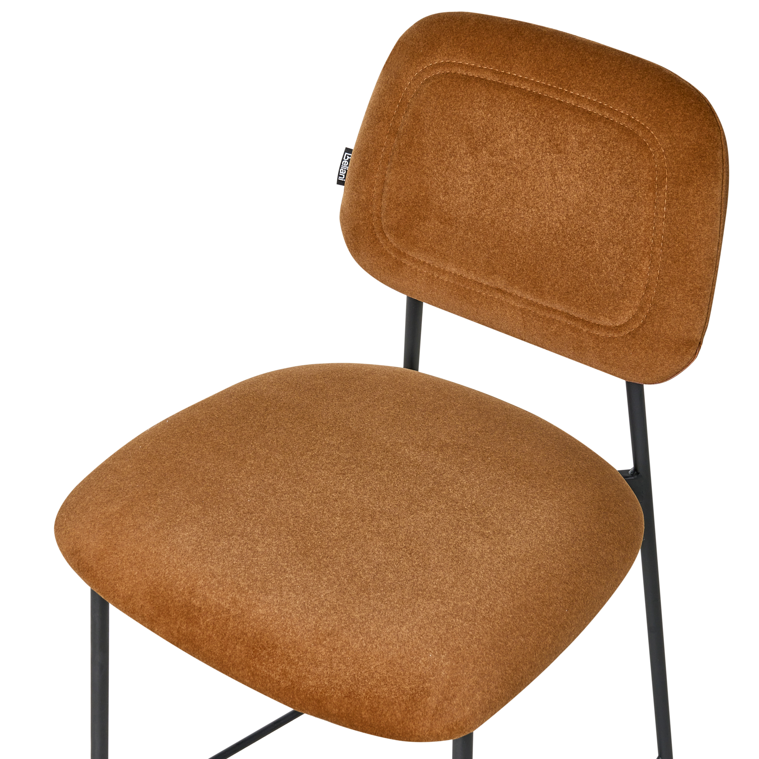 Set de 2 scaune de bar DUETTE Catifea Maro auriu [7]