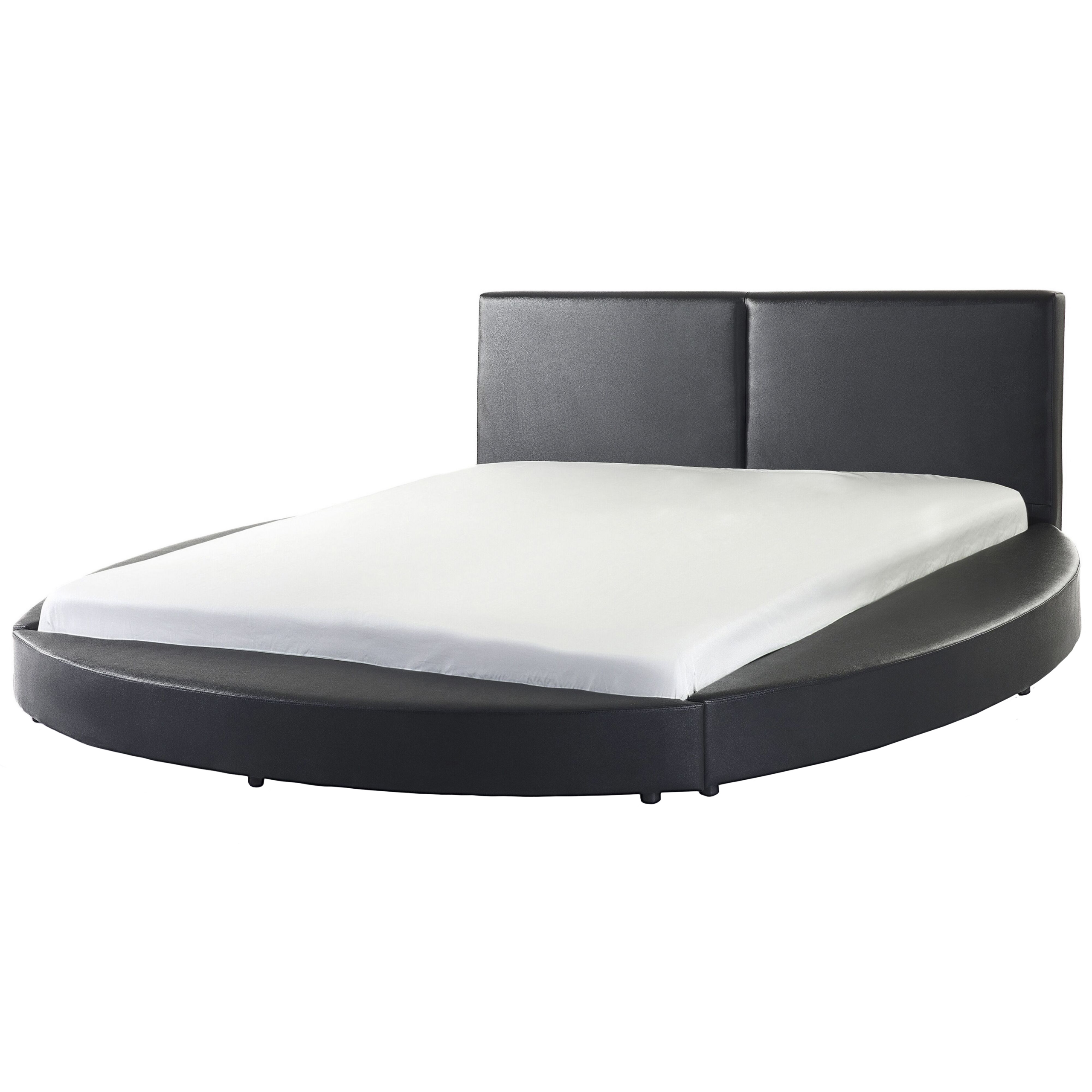 Waterbed leer zwart 180 x 200 cm LAVAL